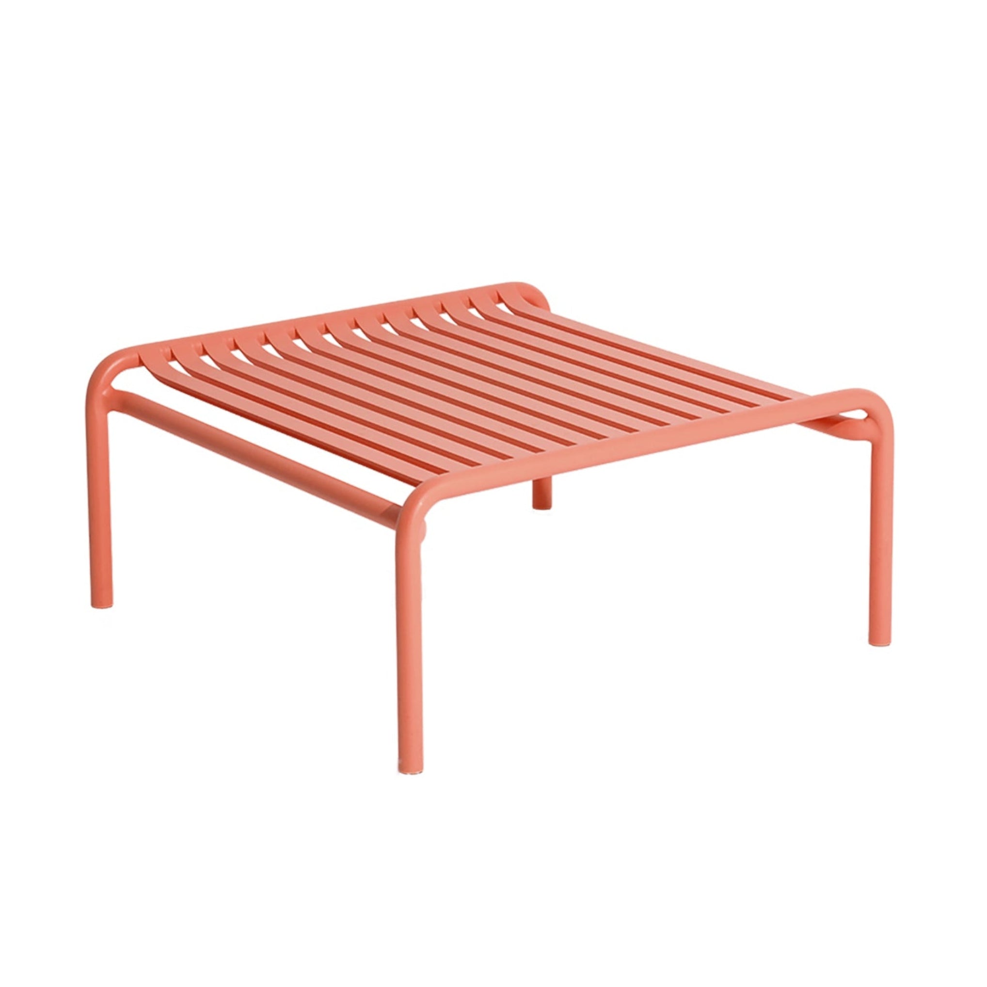 Vierkante tuin salontafel WEEK-END koraalrood