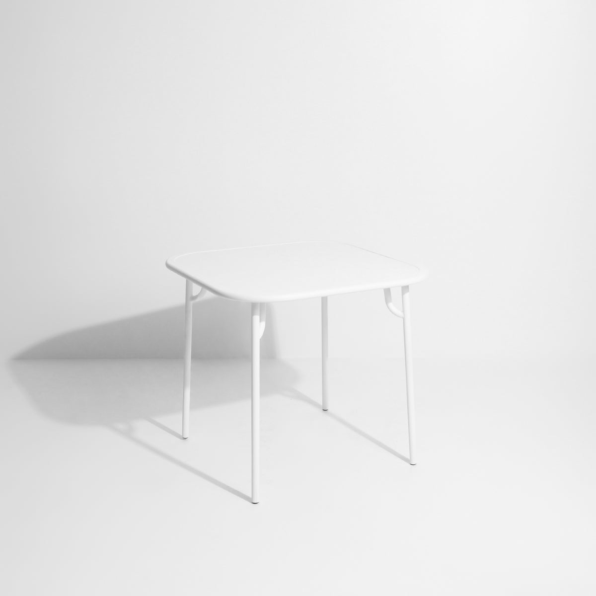 WEEK-END vierkante tuintafel wit