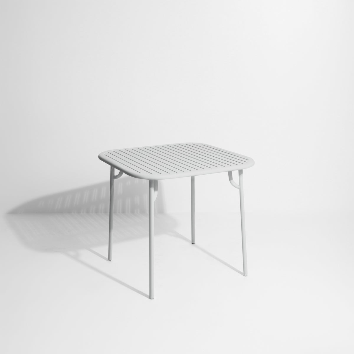 Vierkante tuintafel WEEK-END parelgrijs