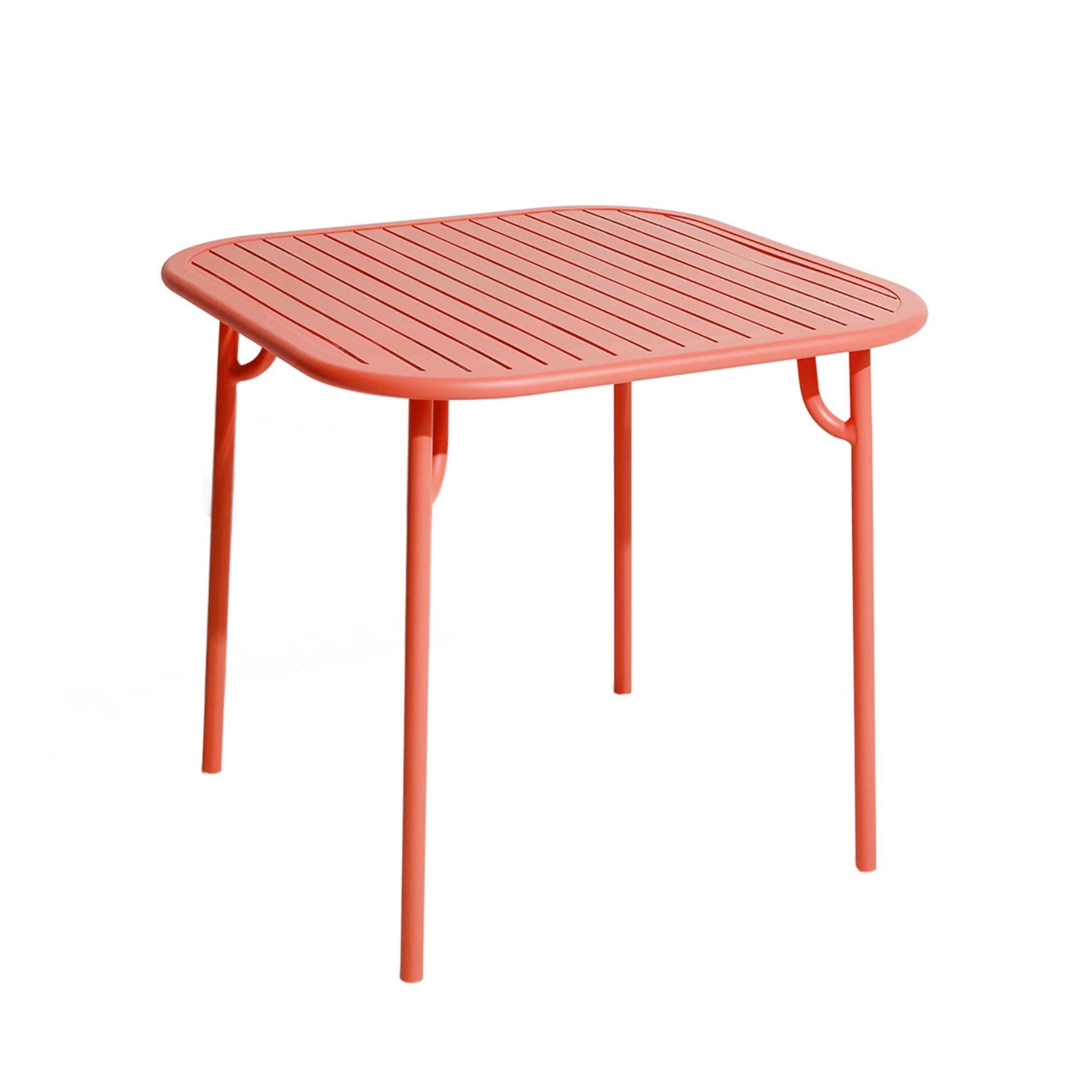 Vierkante tuintafel WEEK-END koraal