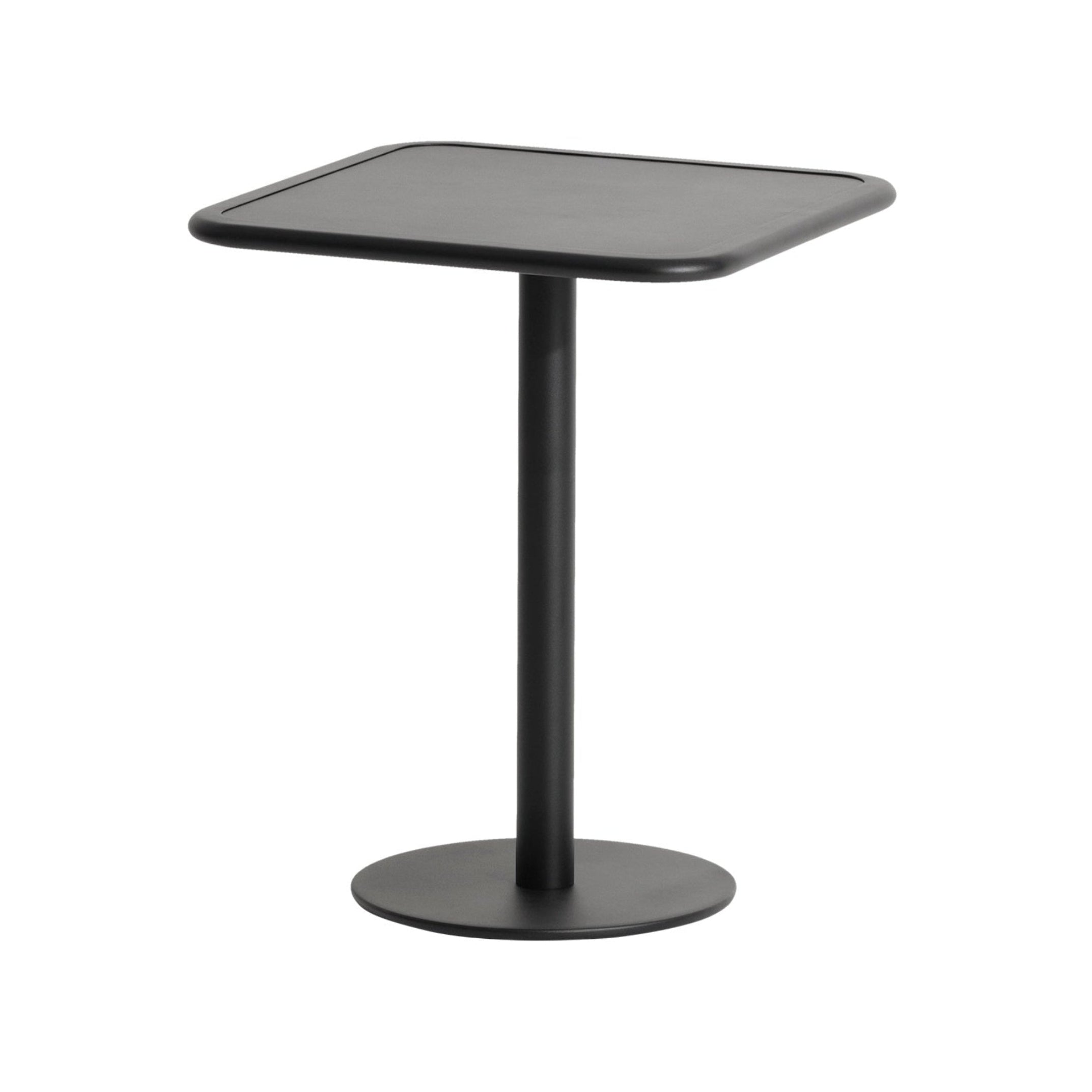 Vierkante tuintafel WEEK-END zwart