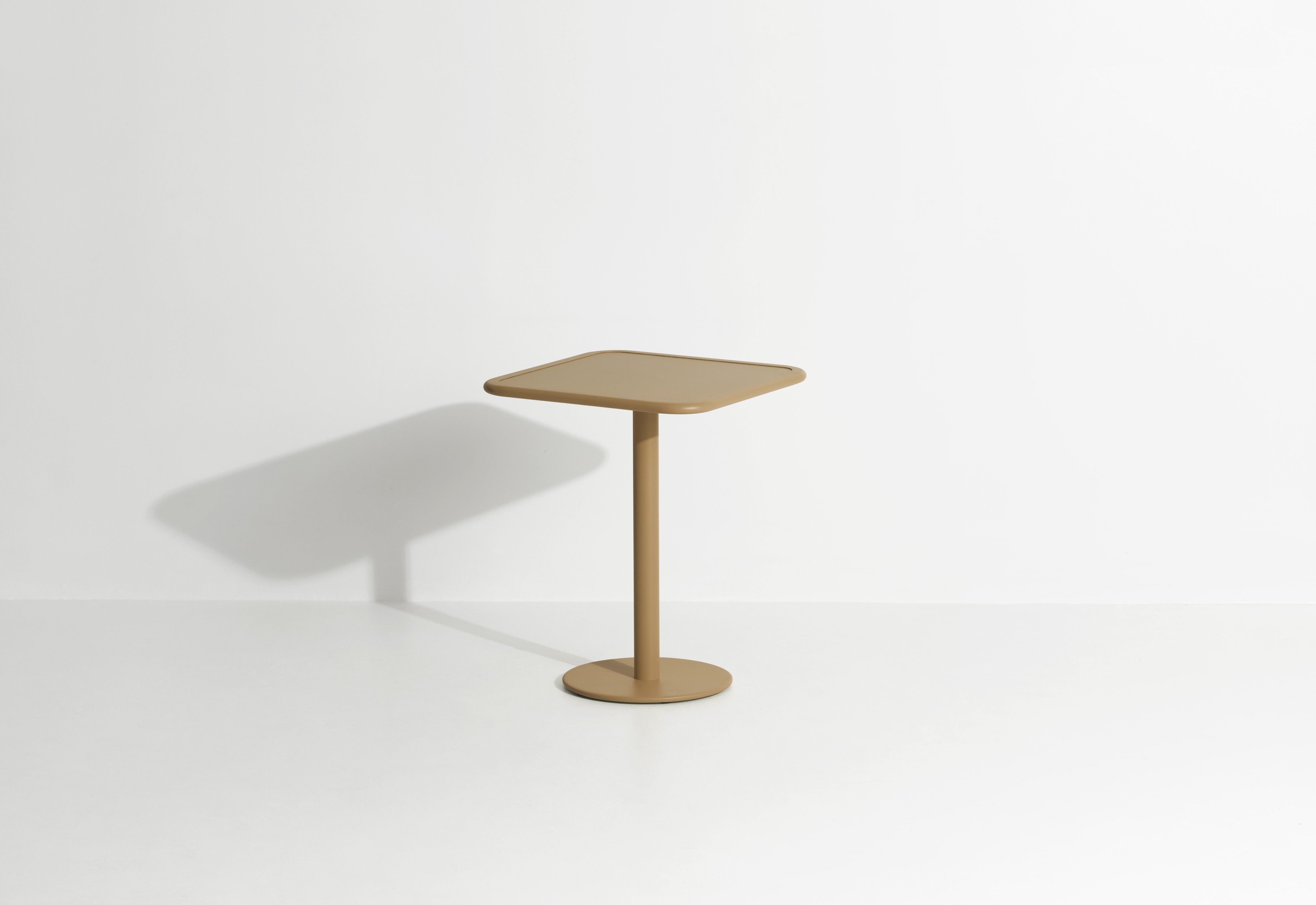 Vierkante tuintafel WEEK-END goud