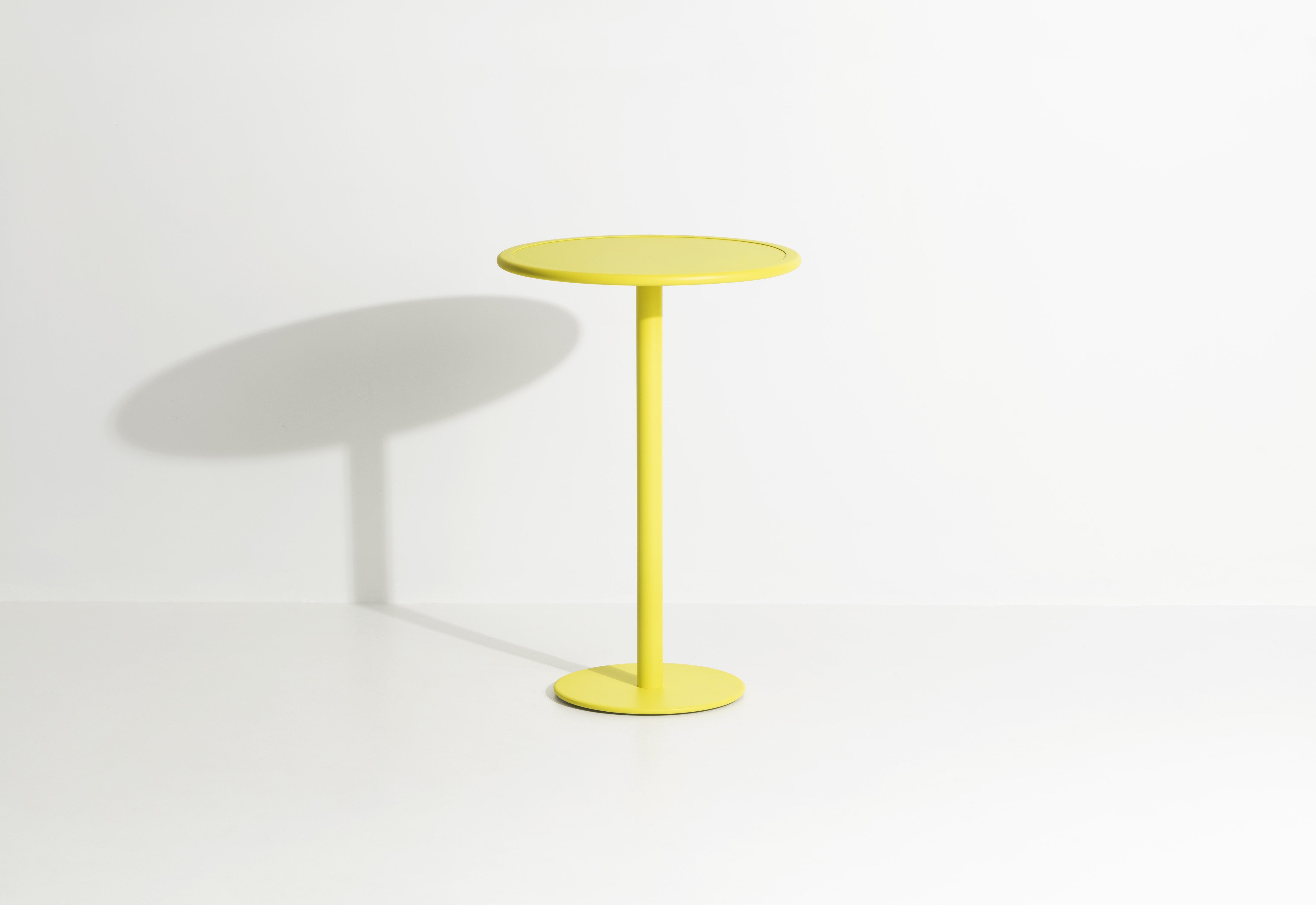 Ronde tuintafel WEEK-END felgeel