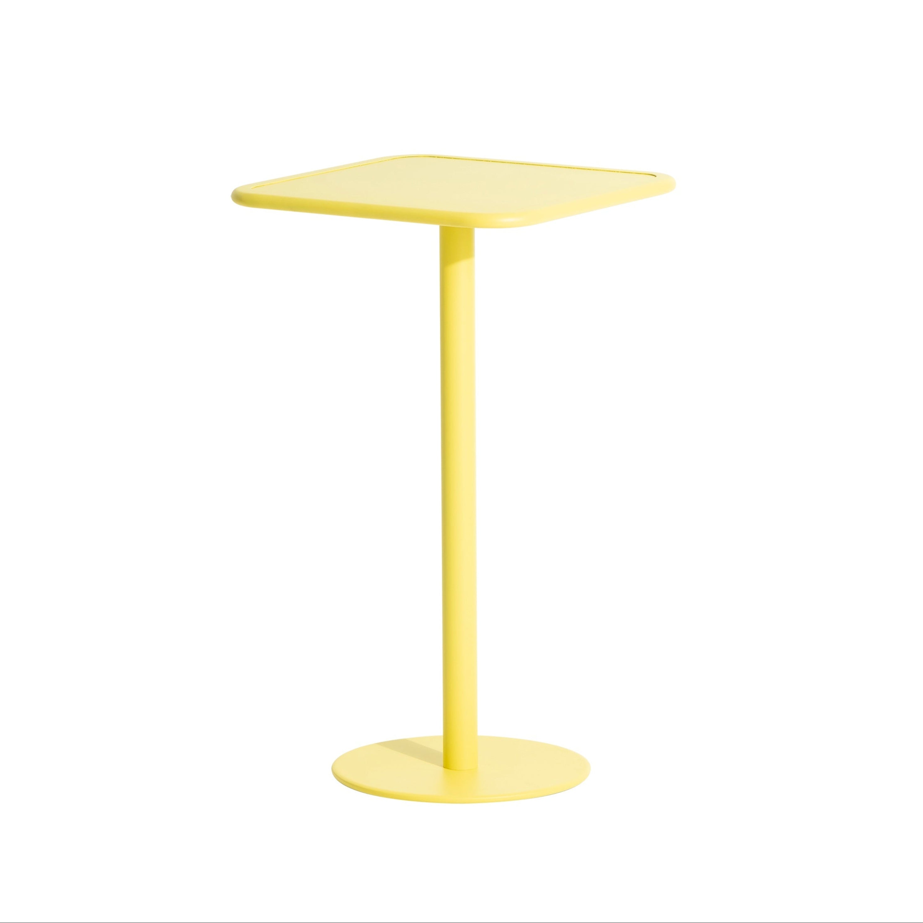 Vierkante tuintafel WEEK-END felgeel