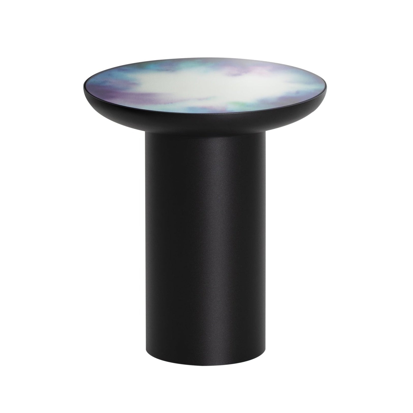 Zijtafel FRANCIS zwart met spiegelblad