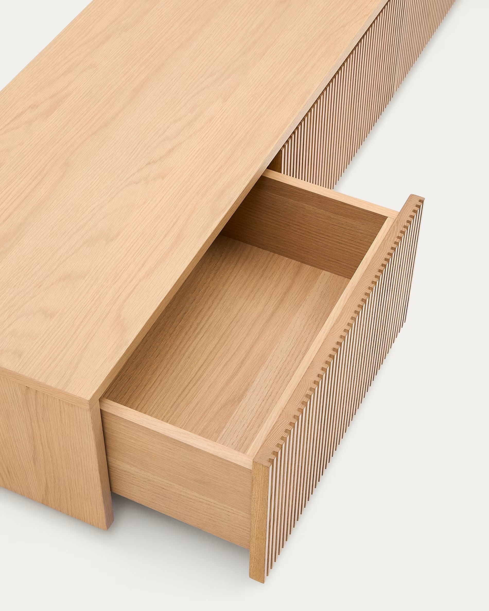 HELVINE TV cabinet oak veneer