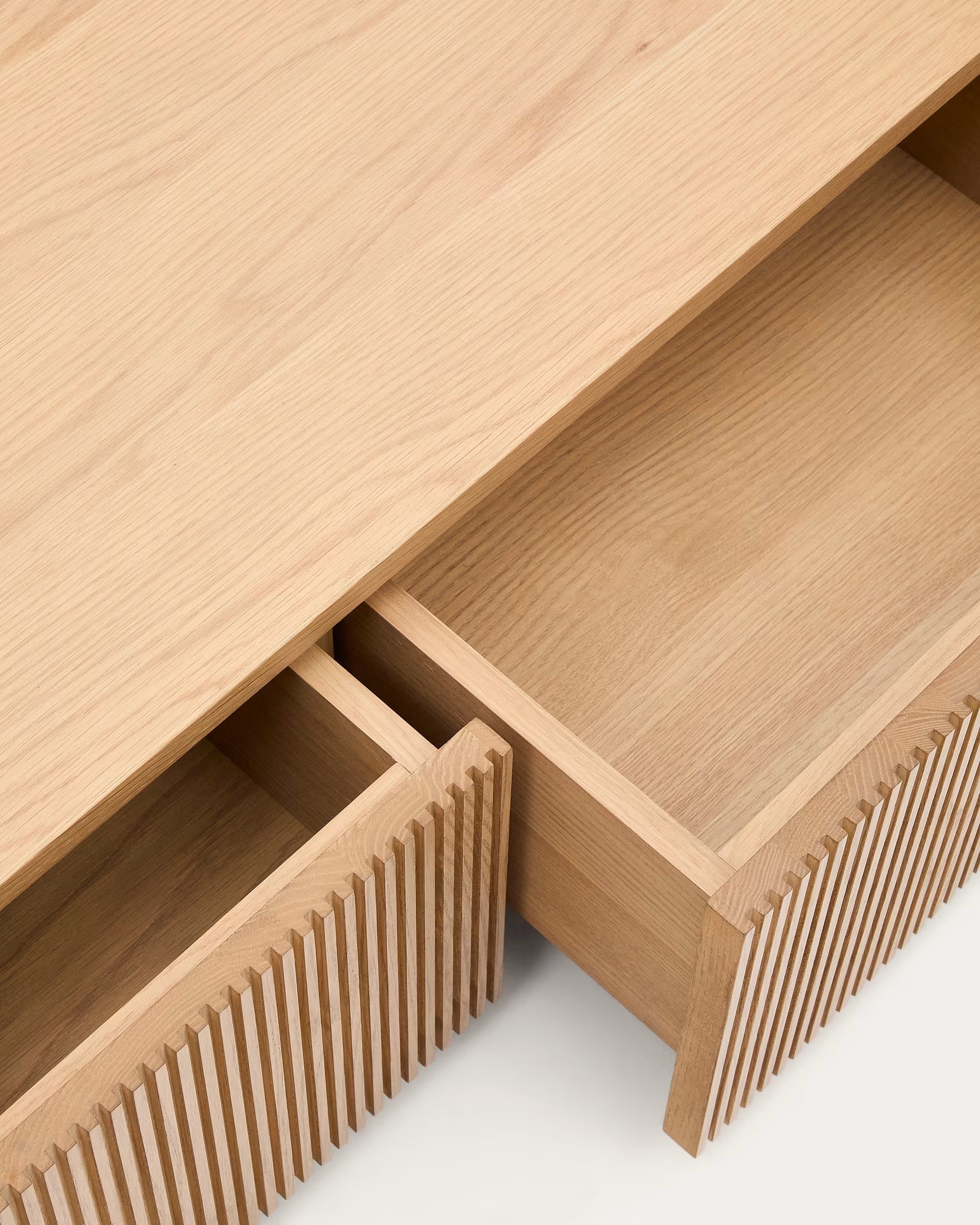 HELVINE TV cabinet oak veneer