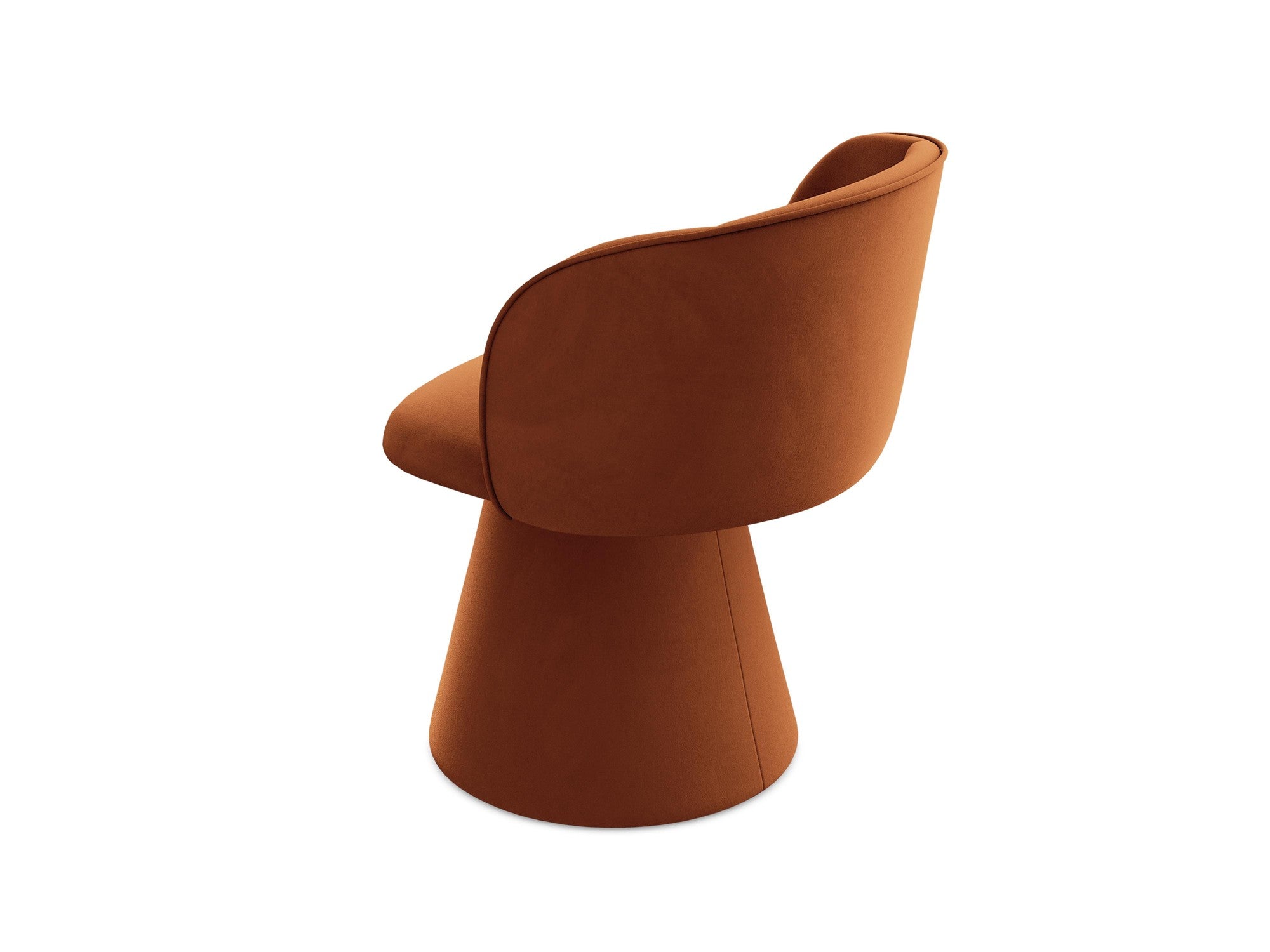 Velours stoel MAIA terracotta