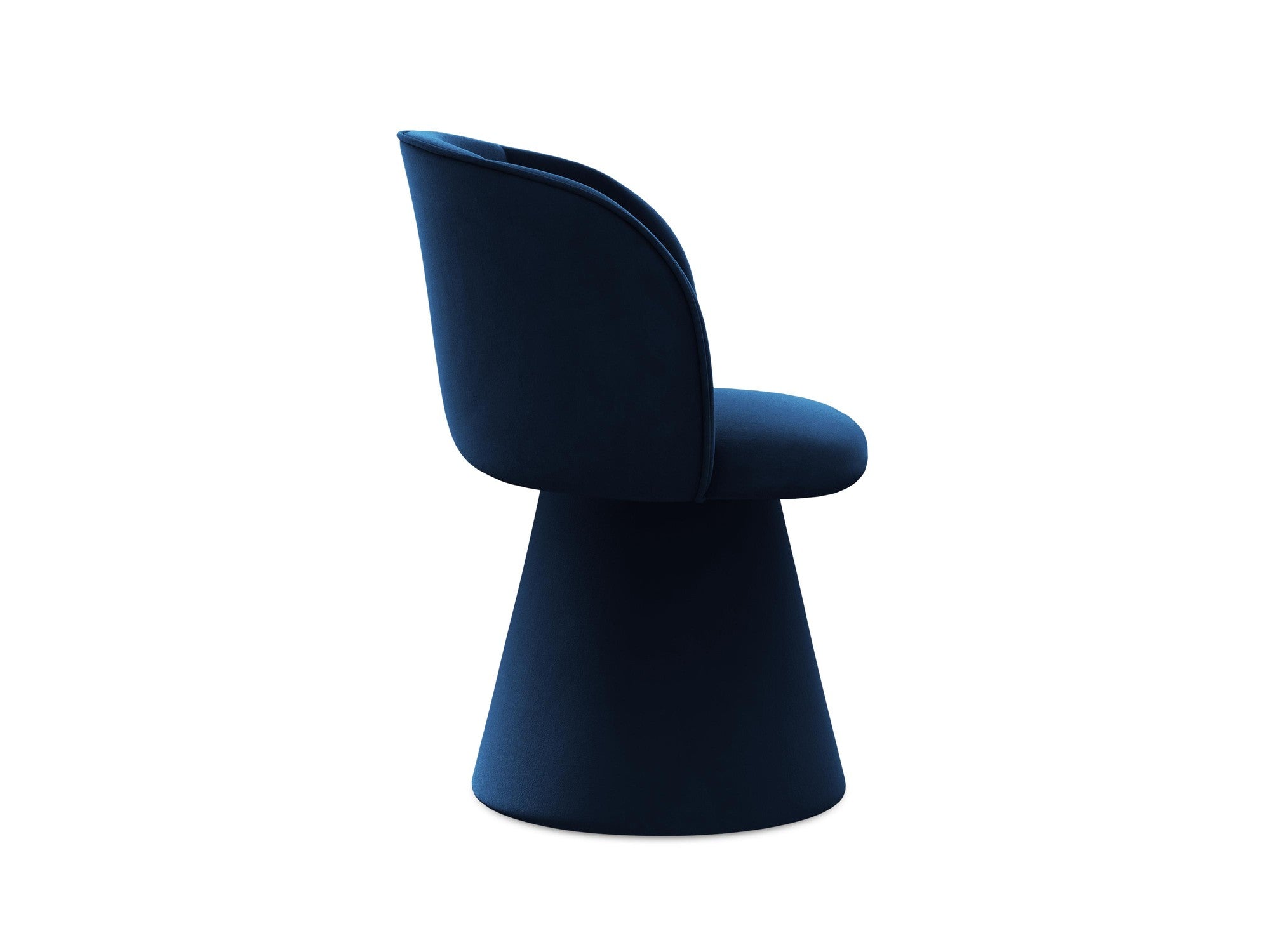Fluwelen stoel MAIA koninklijk blauw