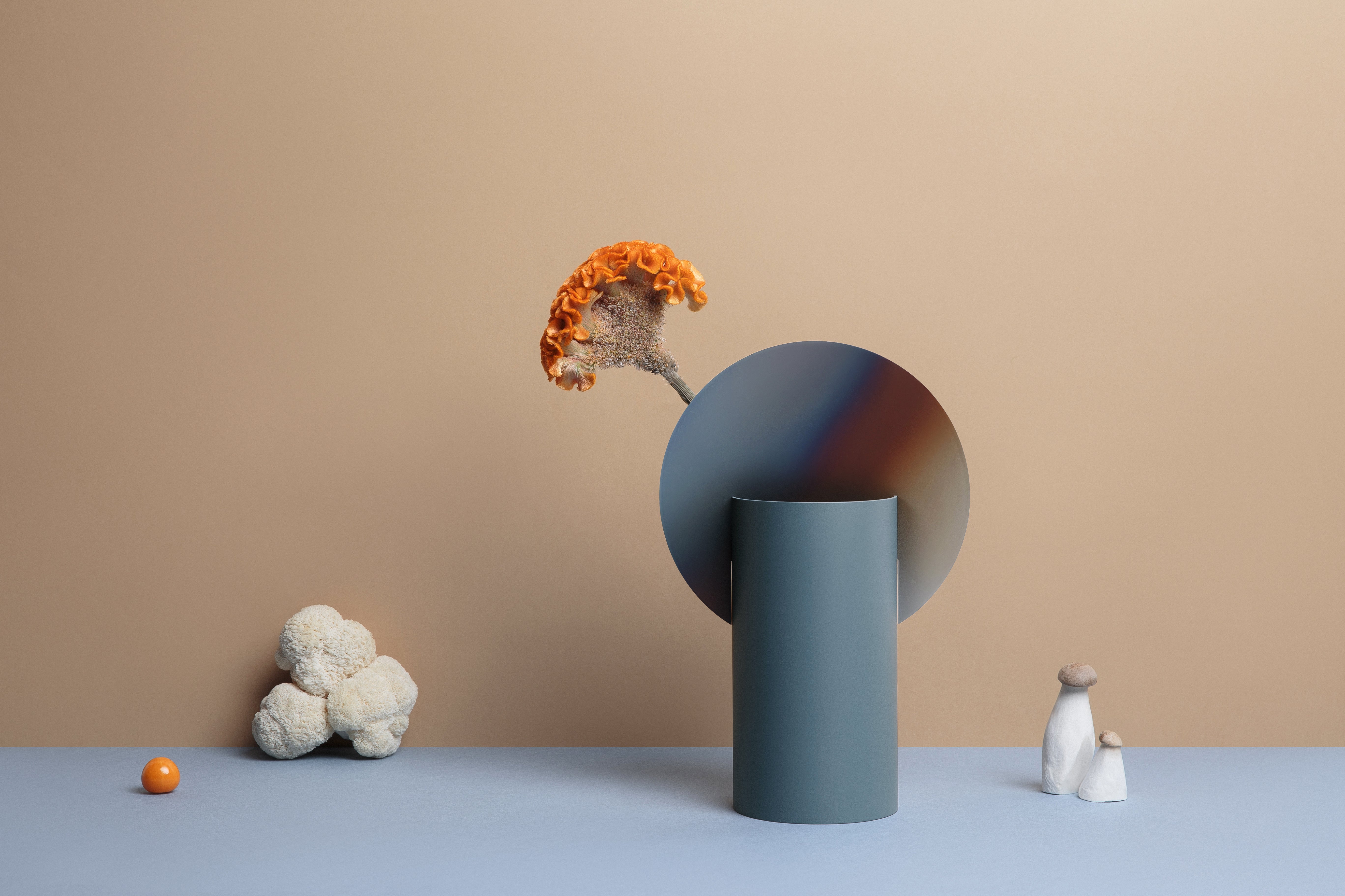 Vaas MALEVICH - GENUMMERDE EDITIE blauw met gebrand staal