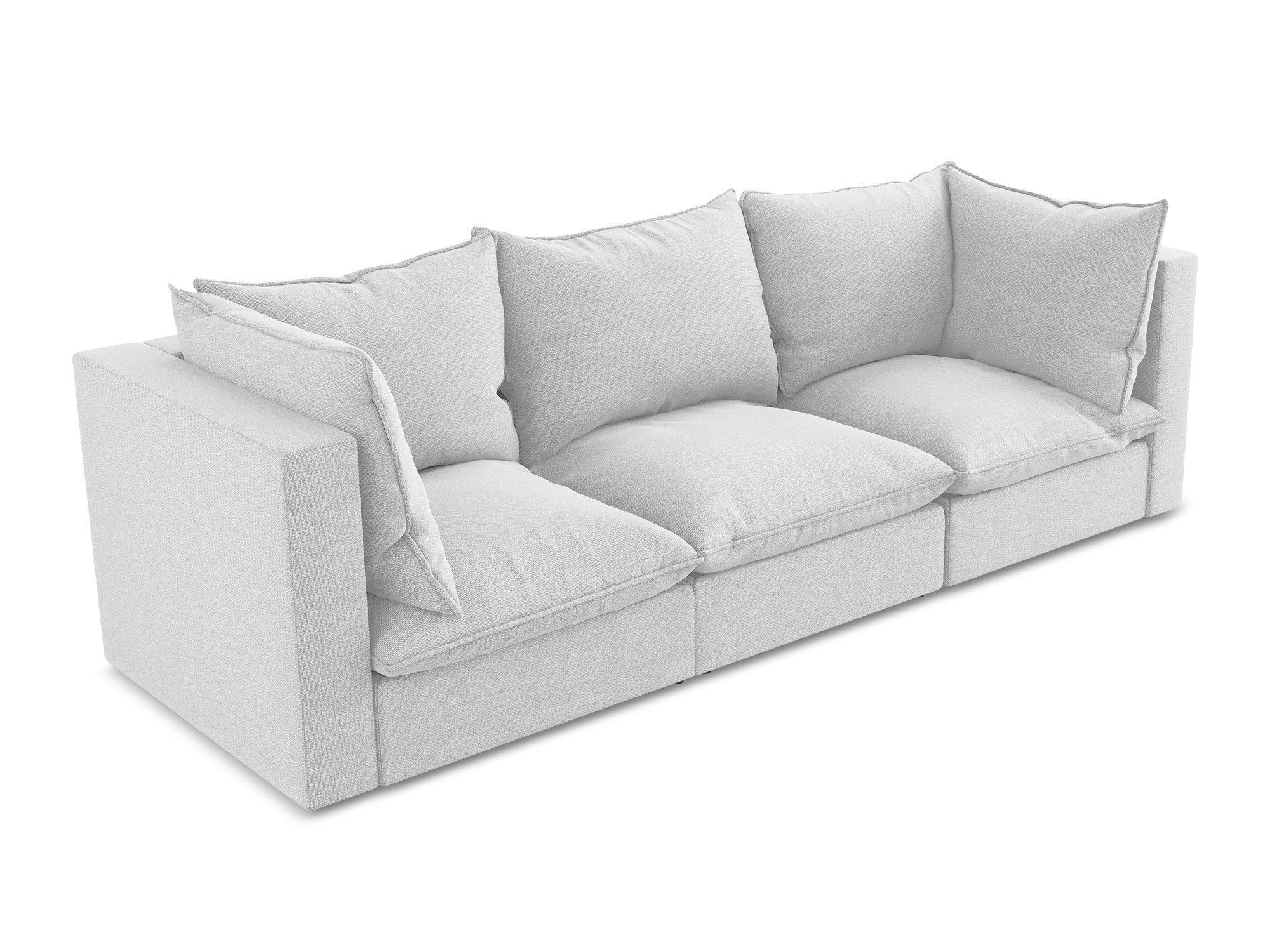 Sofa 3-Sitzer MANAO silberner Boucle