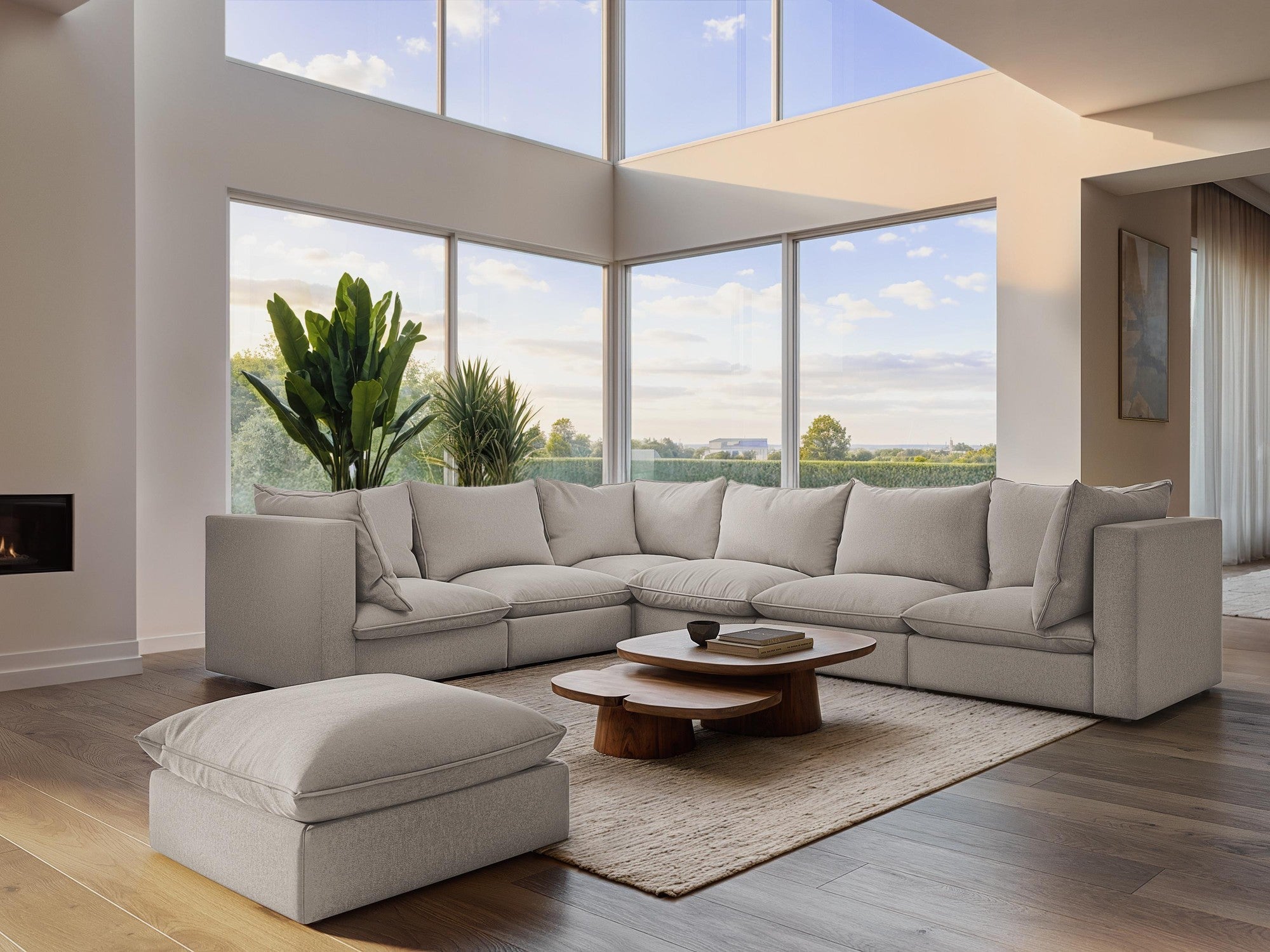 Velvet Sofa for 3 People MANAO Dark Mustard