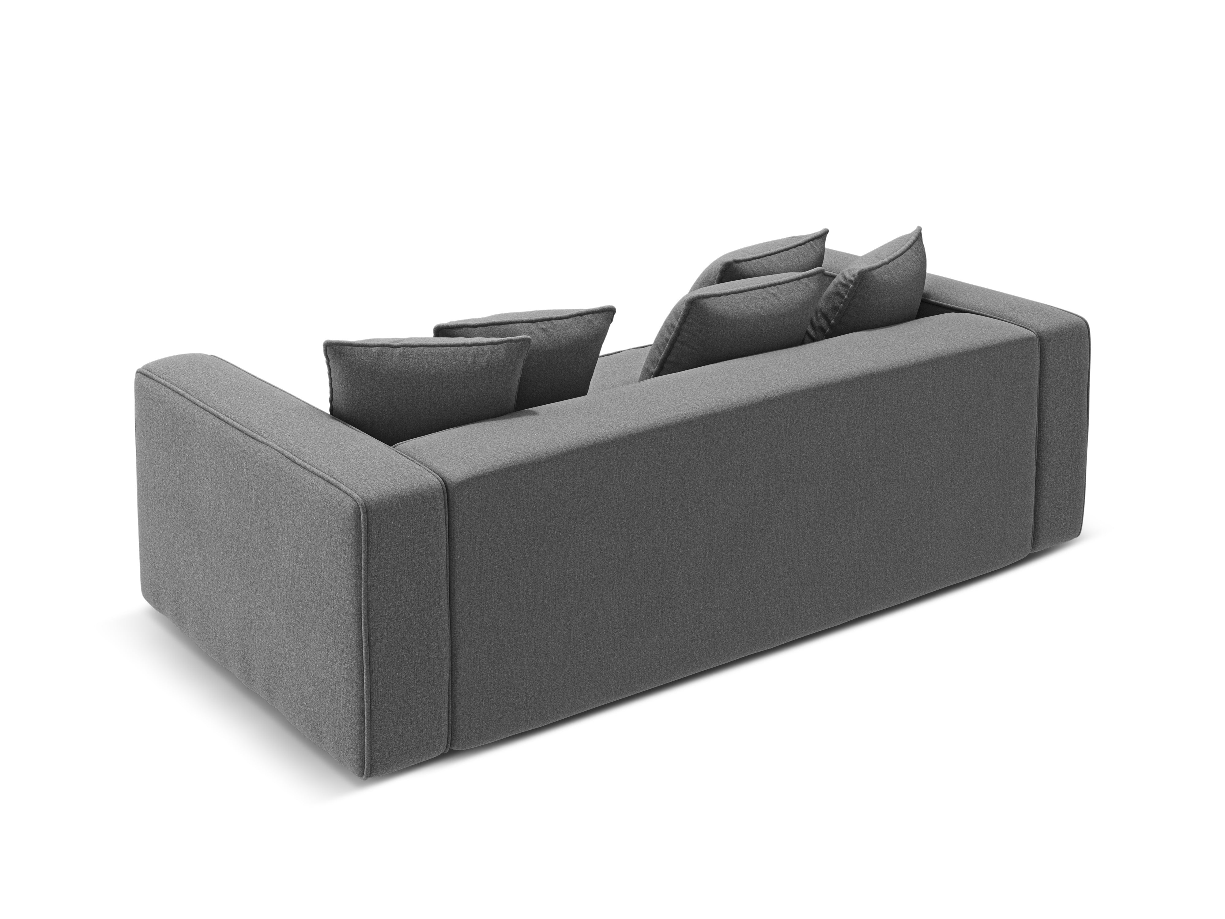 Sofa met slaapfunctie RIBES grijs chenille