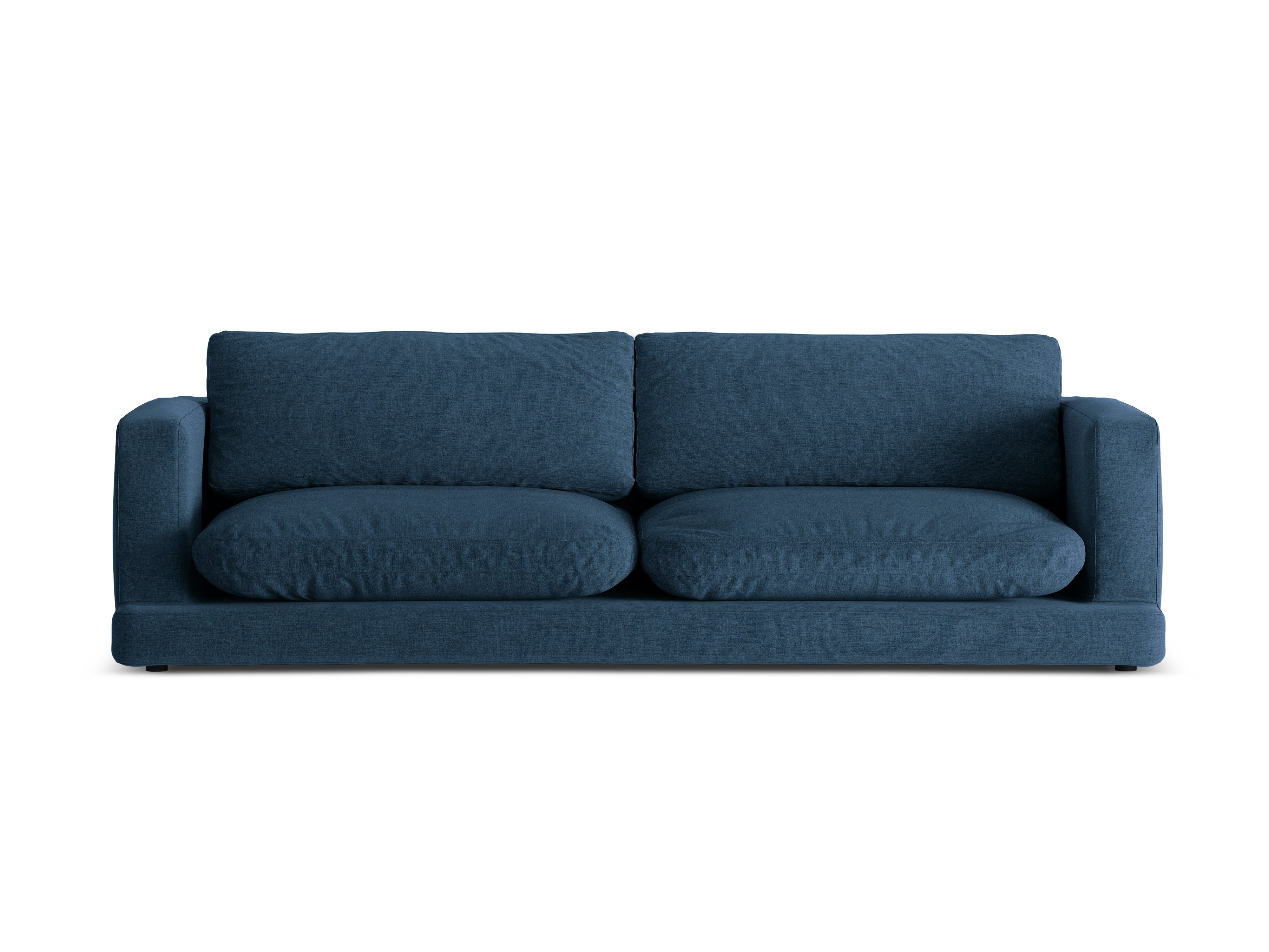 Sofa voor 4 personen DAPHNE donkerblauw chenille