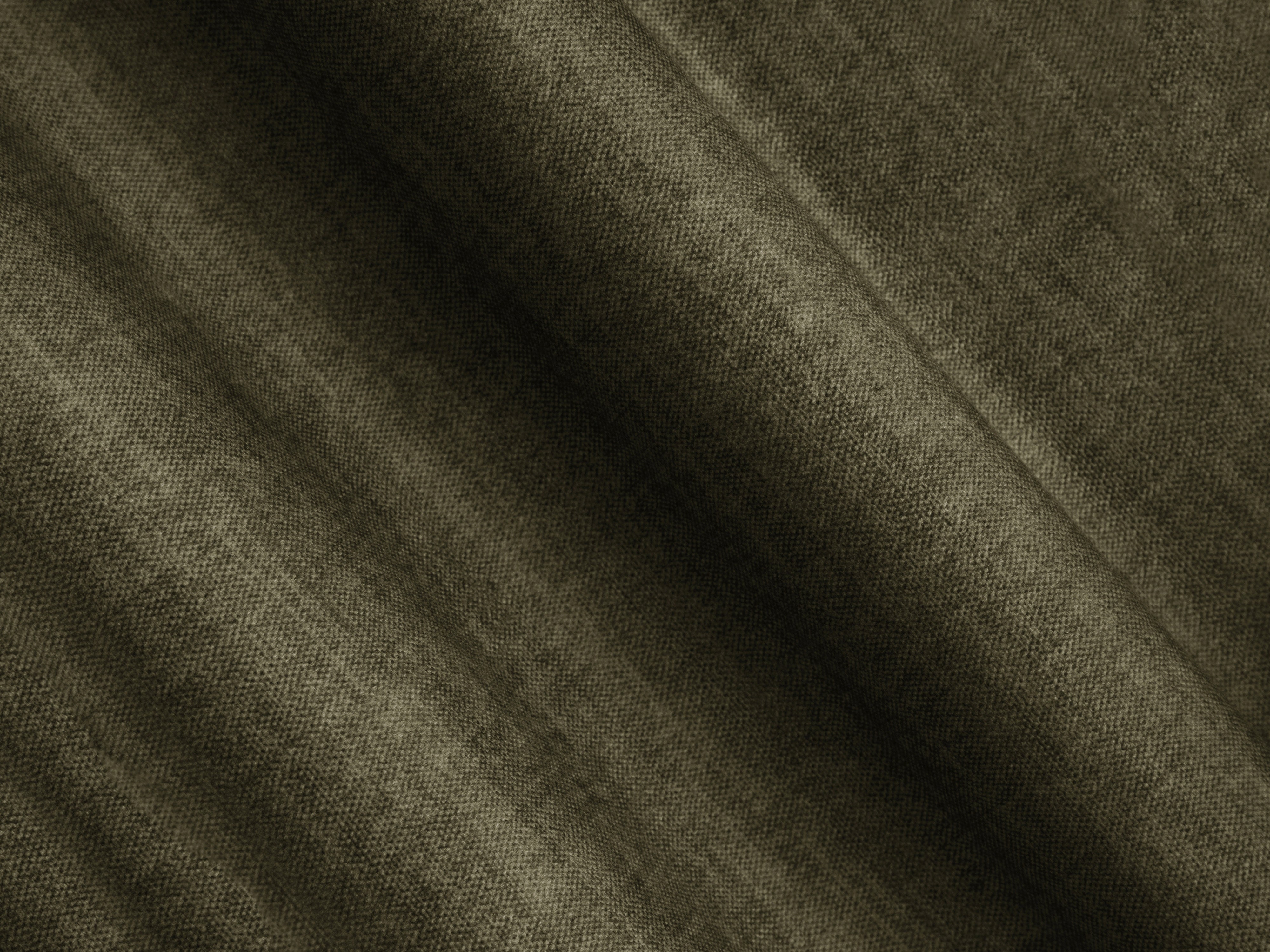 Samt-Ecksofa links mit Schlaffunktion RIBES grün