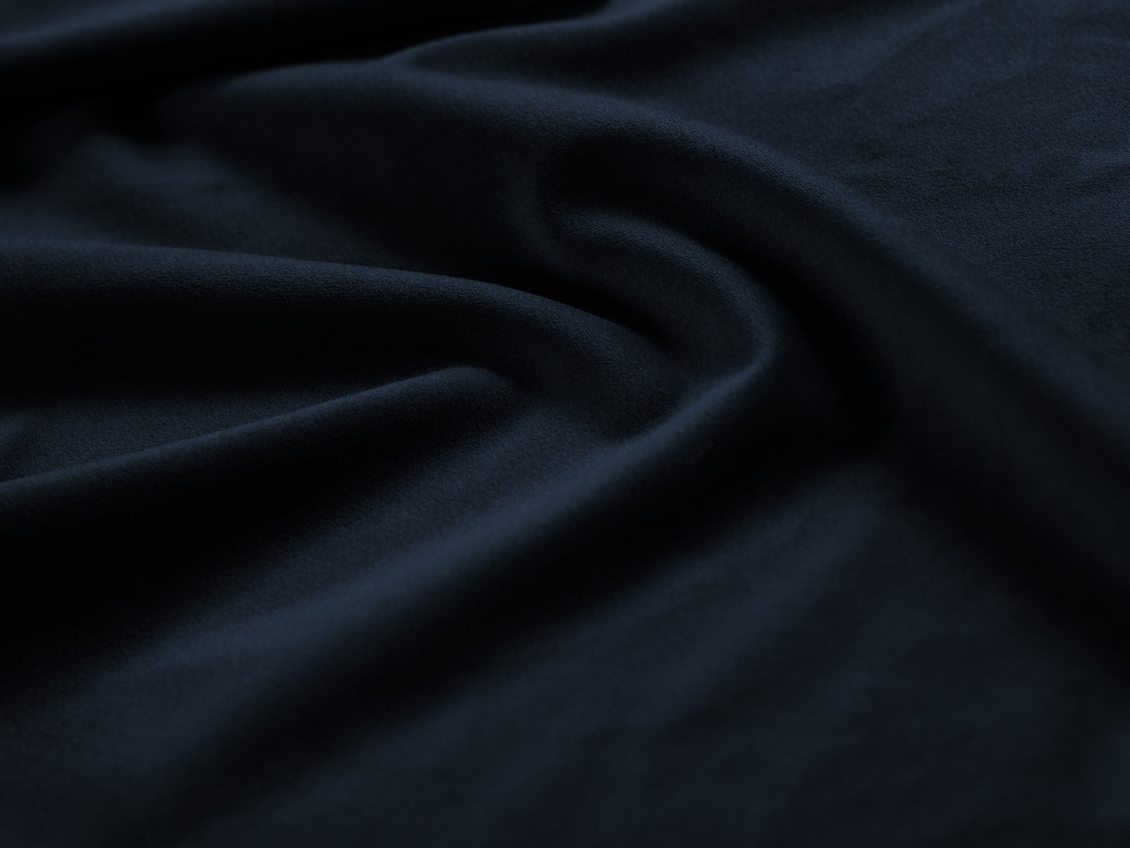 Samt-Ecksofa 3-sitzig links AGAVE in Marineblau