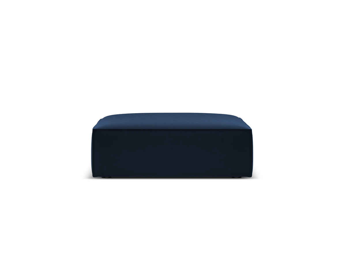 Fluwelen poef VANDA granaatkleurig