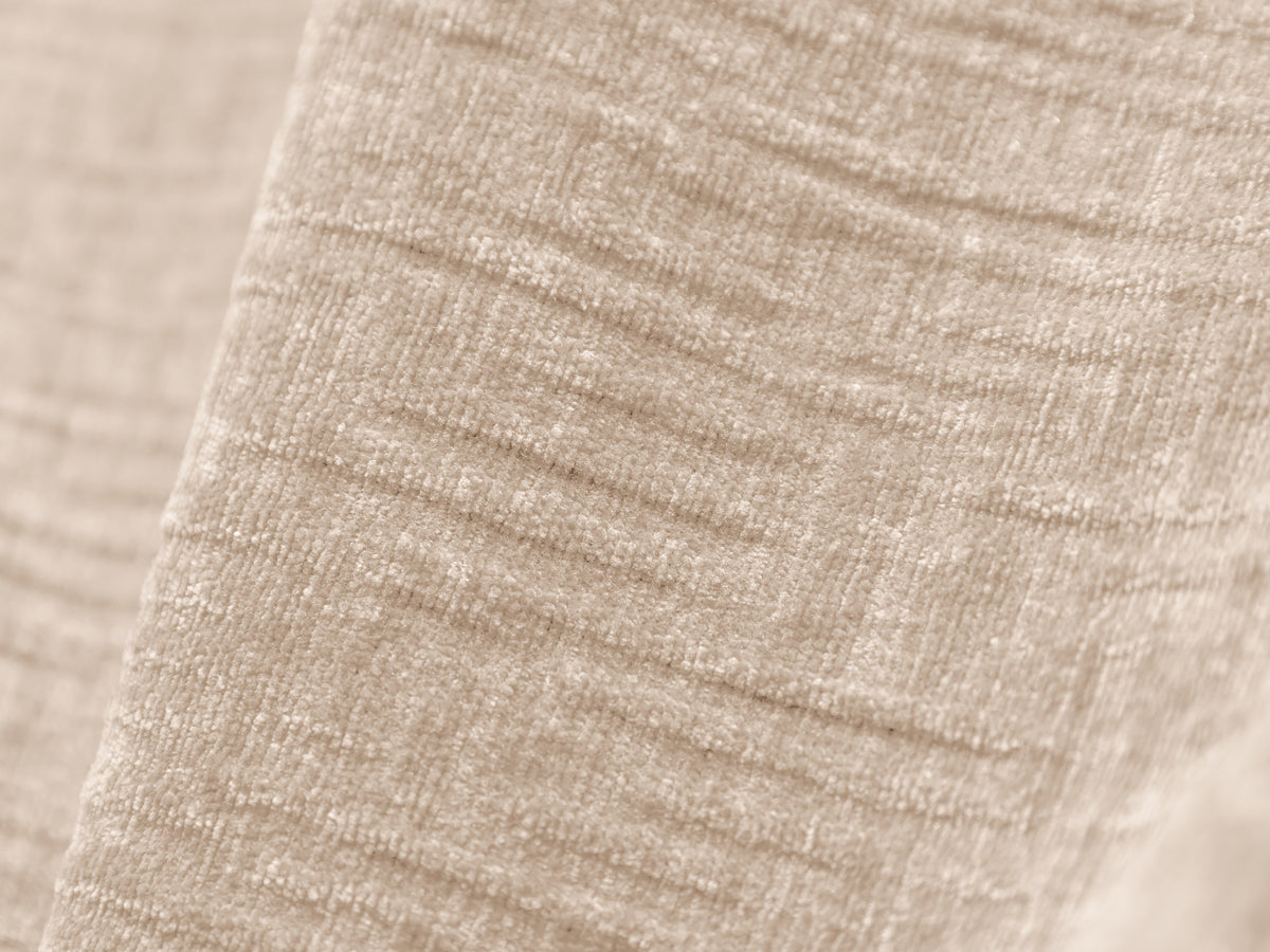 Beige 4-persoons rechtse chenille stoffen hoekbank VANDA