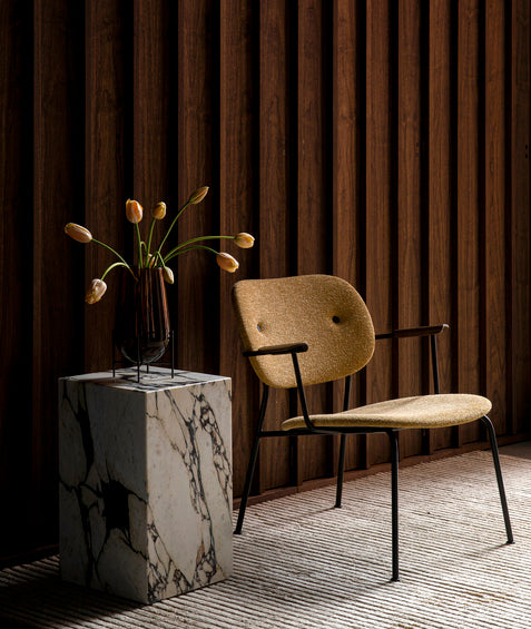 Beistelltisch PLINTH grauer Marmor