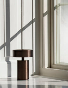 Portable Lamp COLUMN brown aluminum