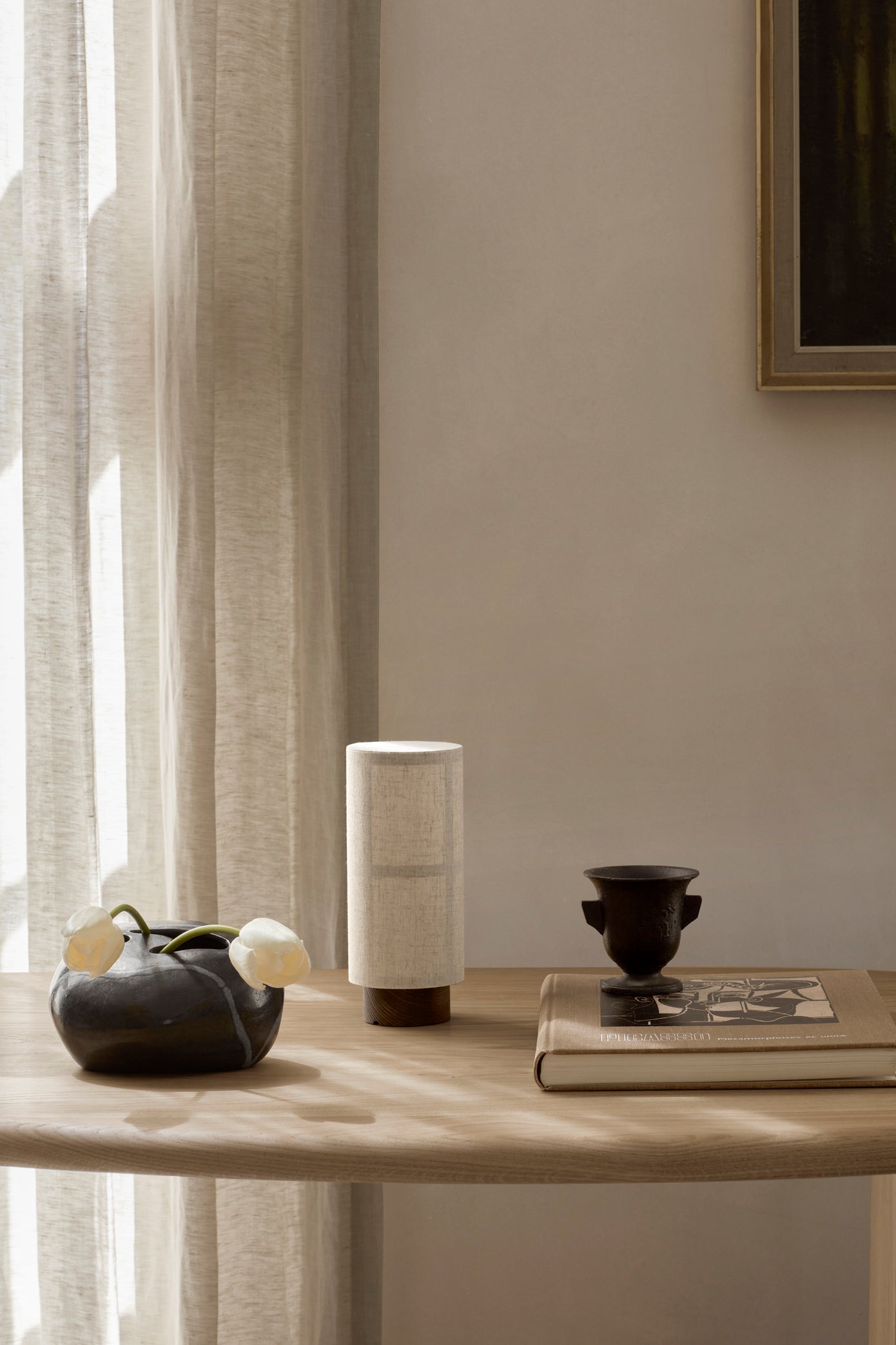 ECLIPSE Schreibtisch aus schwarzem Eichenholz