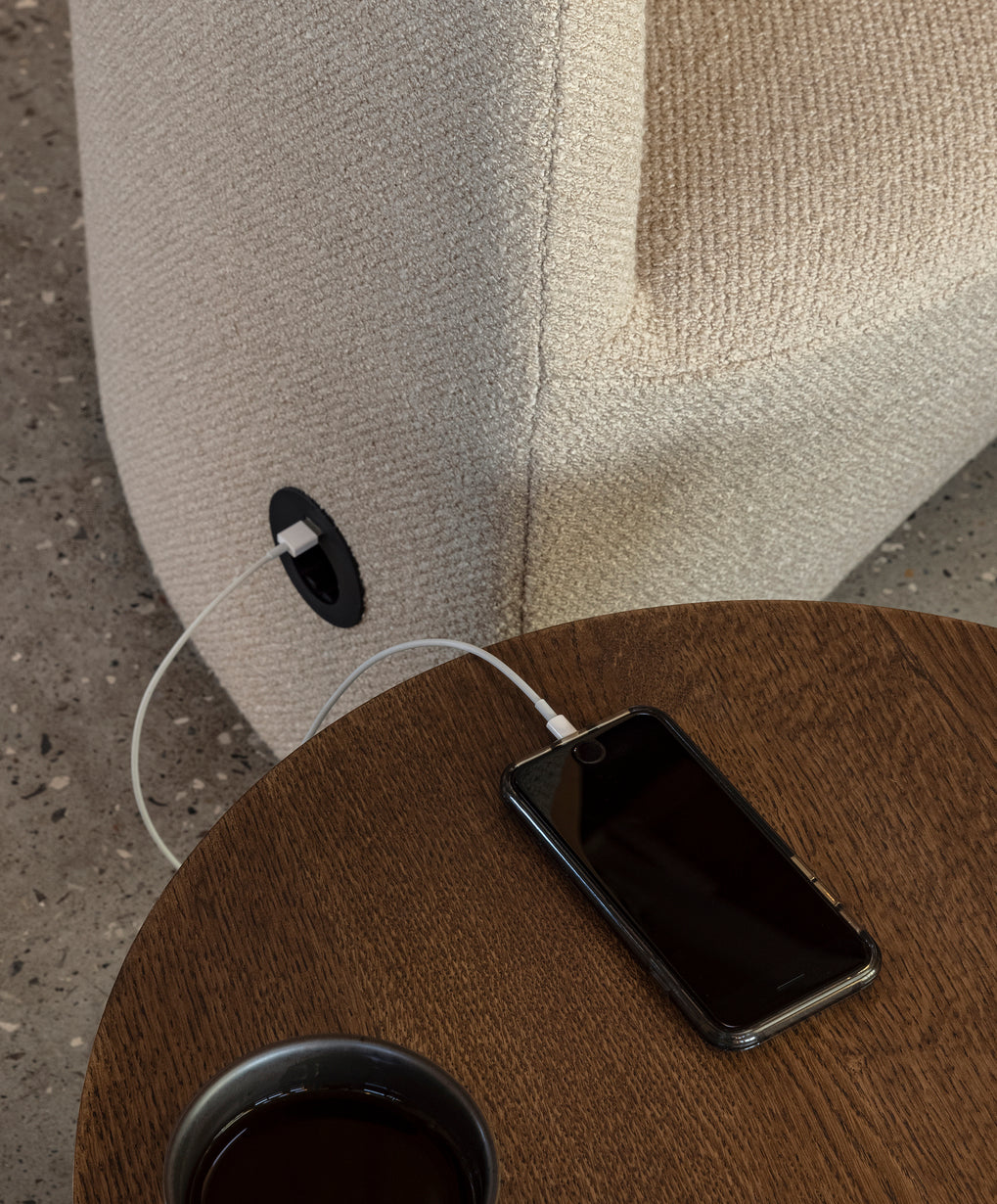 Sessel mit hohem Rücken TEAROOM hellbeige