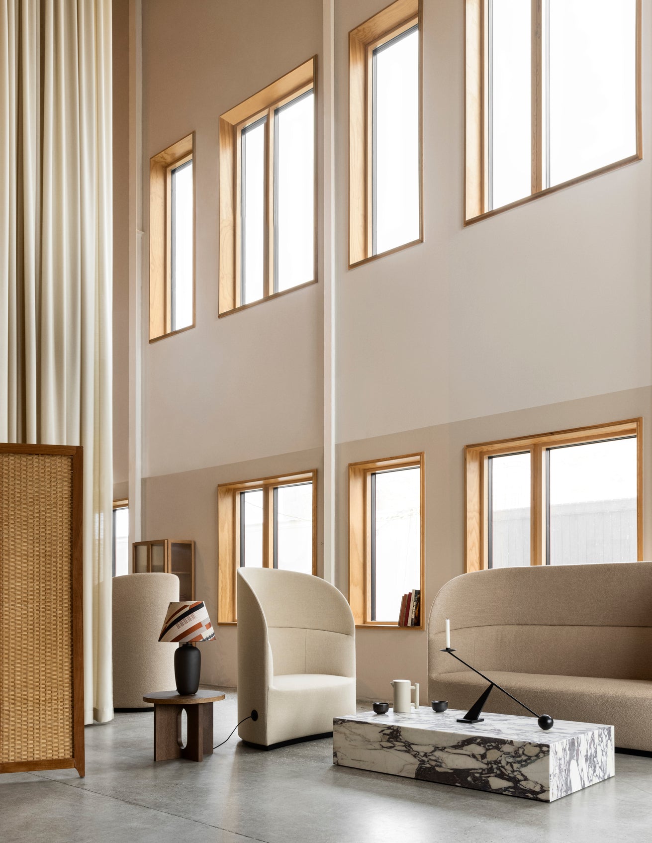 Salontafel PLINTH GRAND bruine marmer