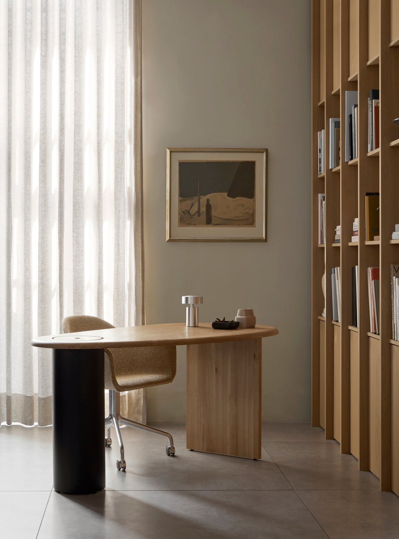 ECLIPSE Schreibtisch aus schwarzem Eichenholz