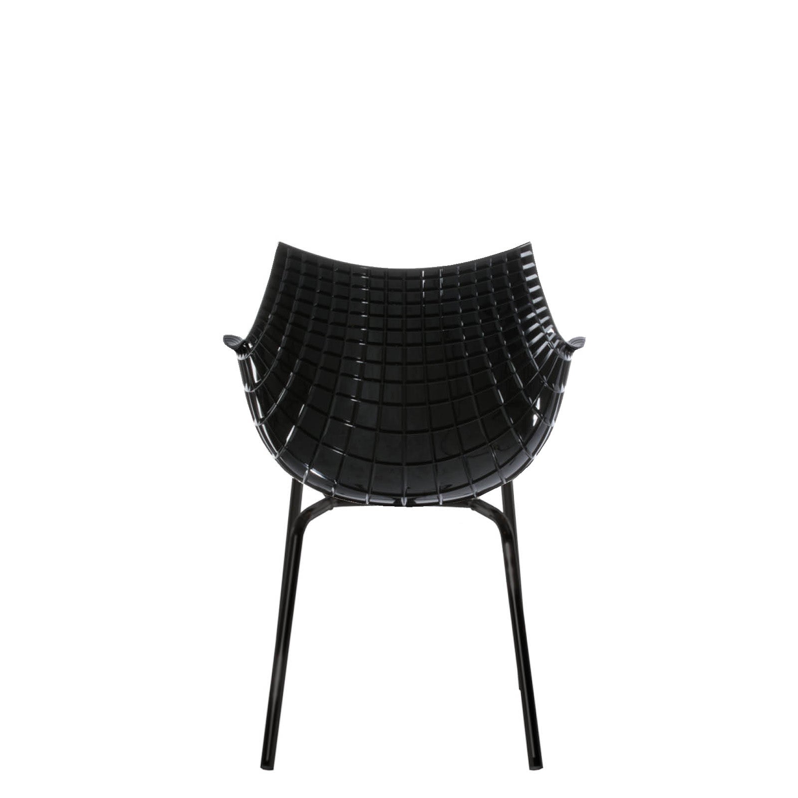 Black Meridiana chair with a black base