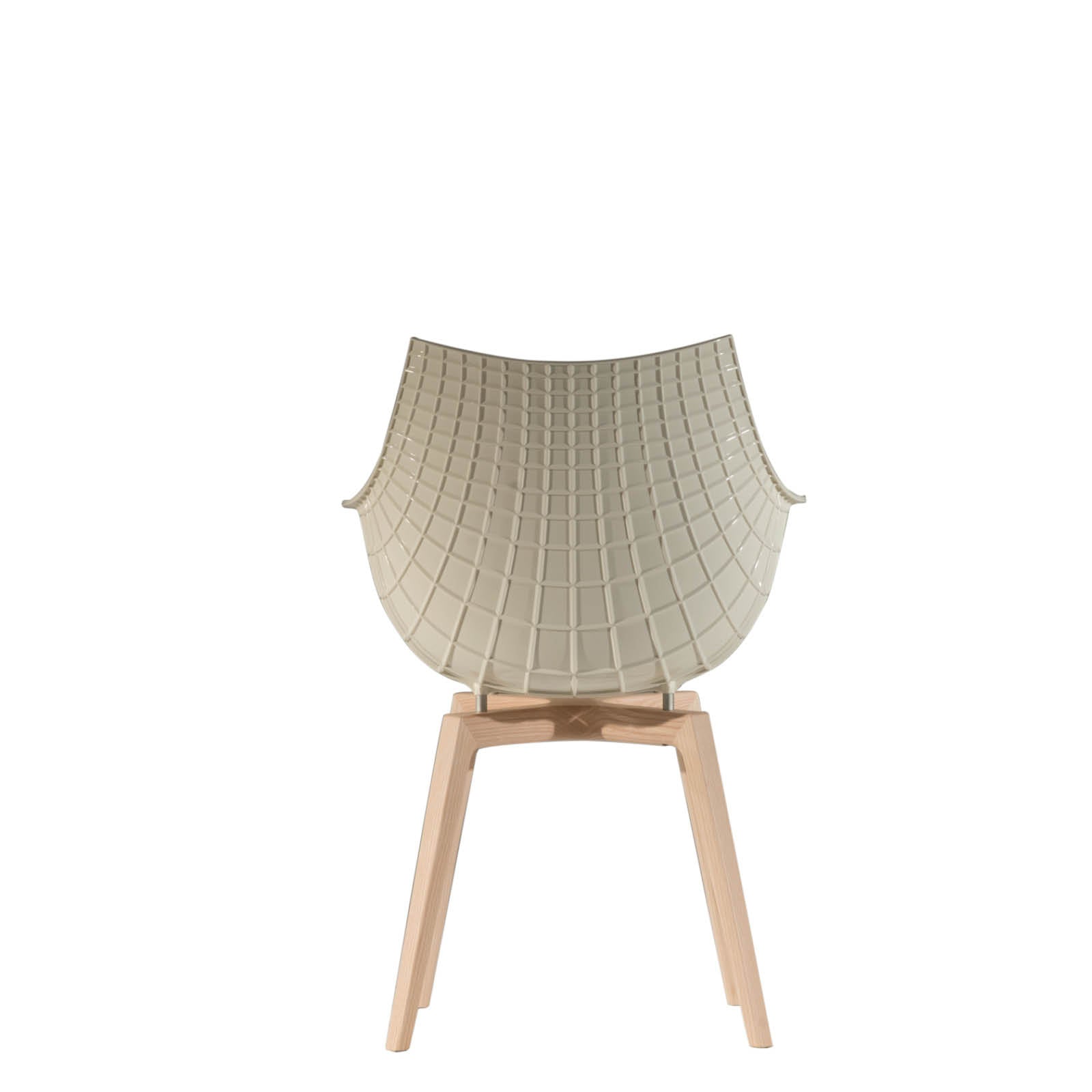 White Meridiana chair with ash base
