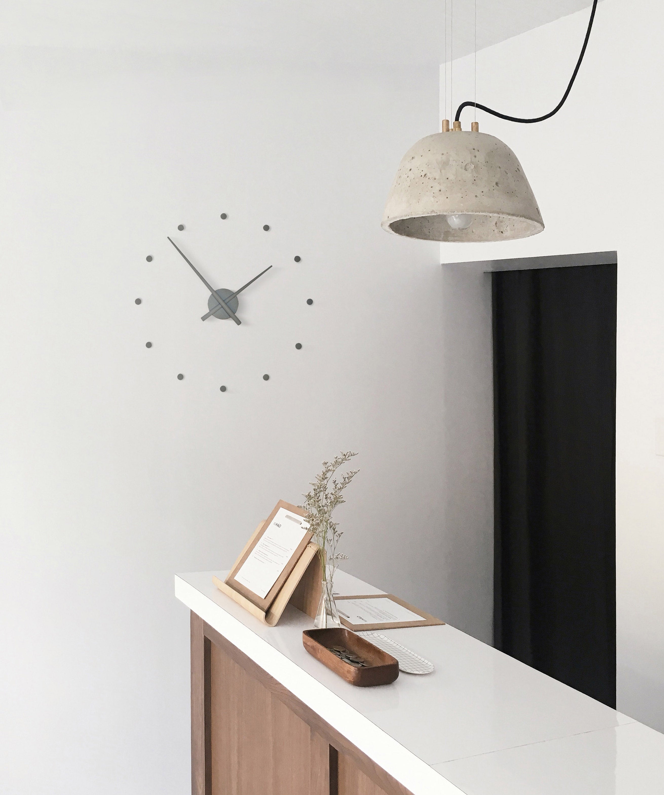 Gray OJ MINI Wall Clock