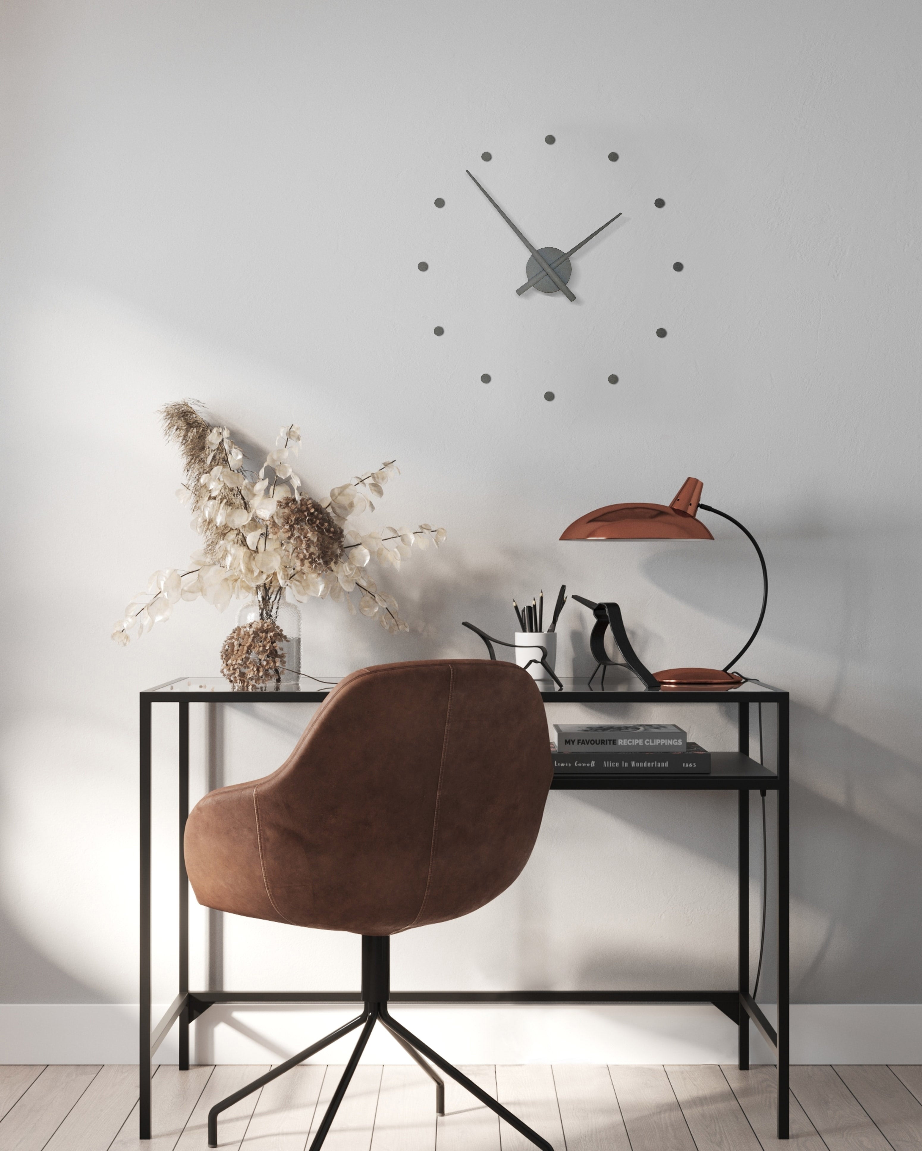 Gray OJ MINI Wall Clock