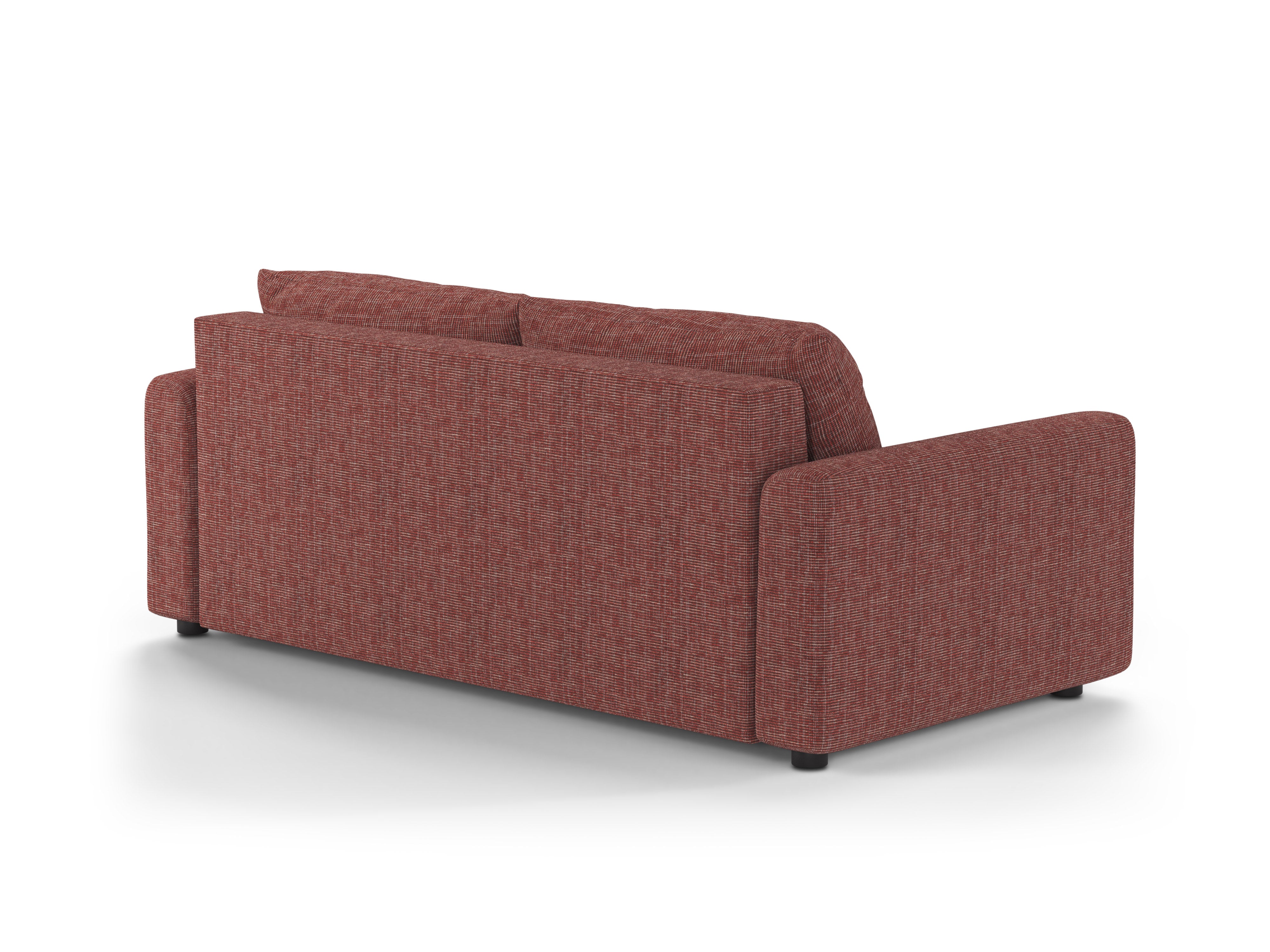 Sofa 3-zits met slaapfunctie DAVID rood melange