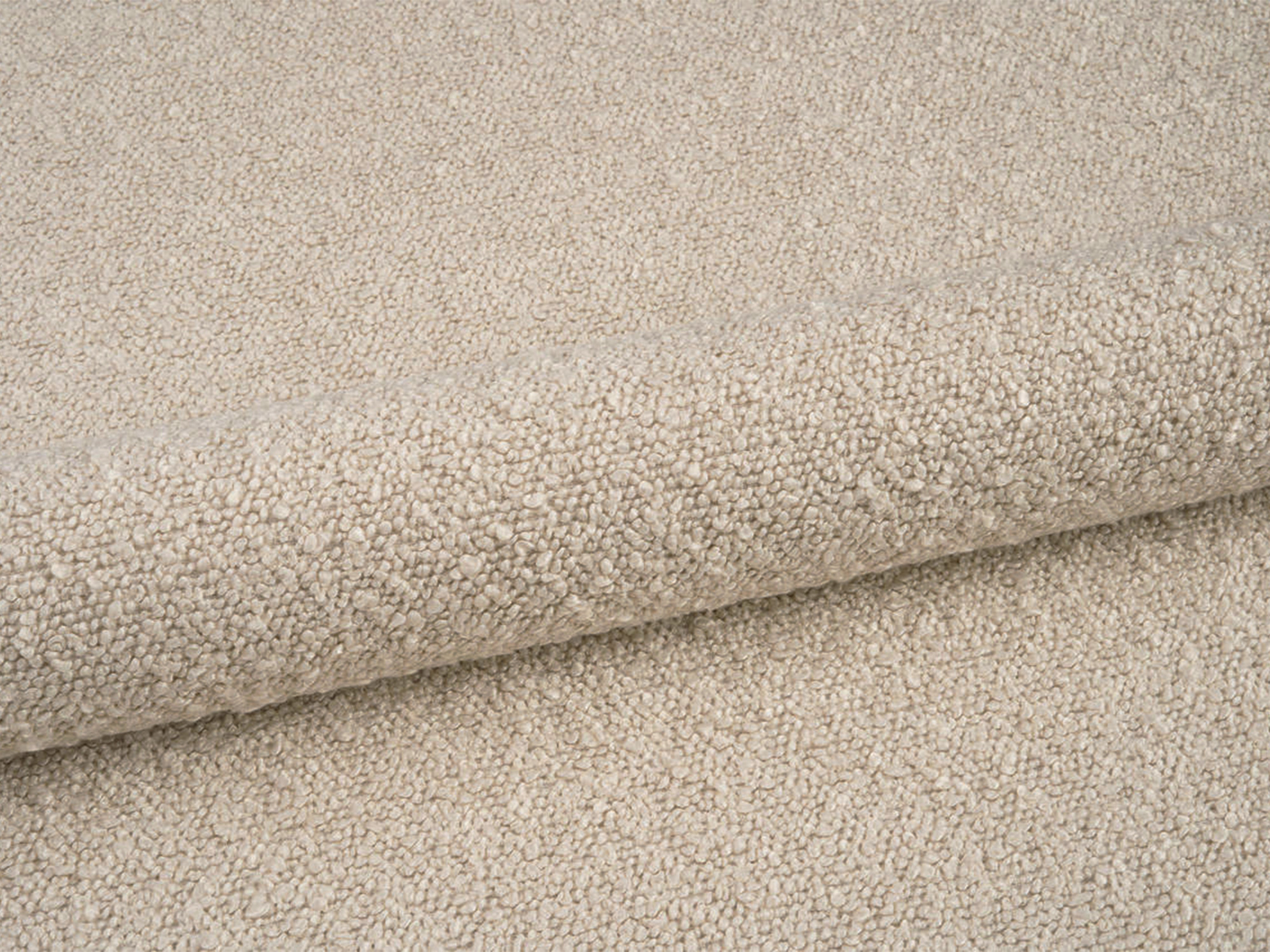 BELLIS bed met opbergruimte voor beddengoed in beige boucle