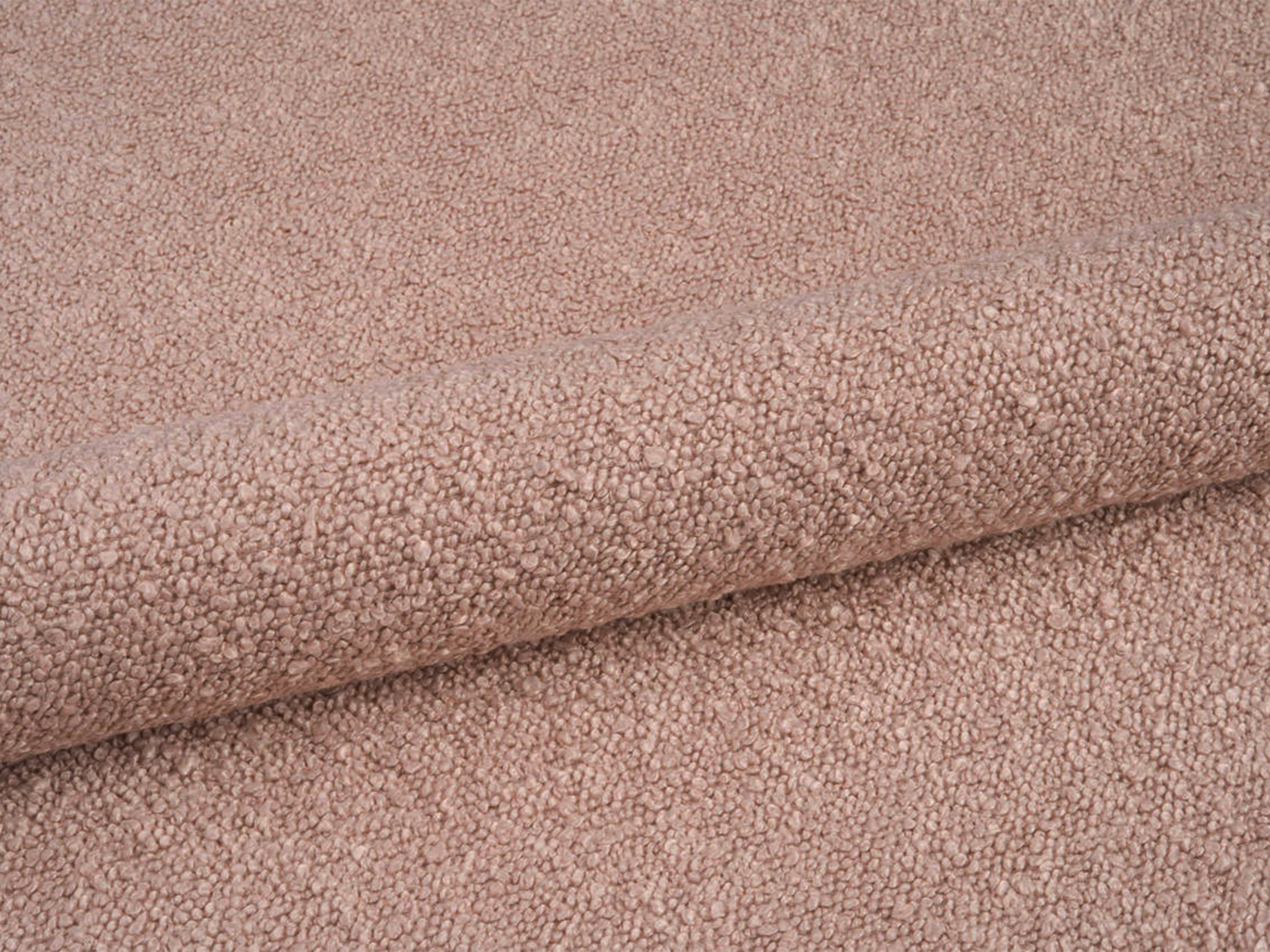 BELLIS bed met opbergruimte voor beddengoed in poederroze bouclé