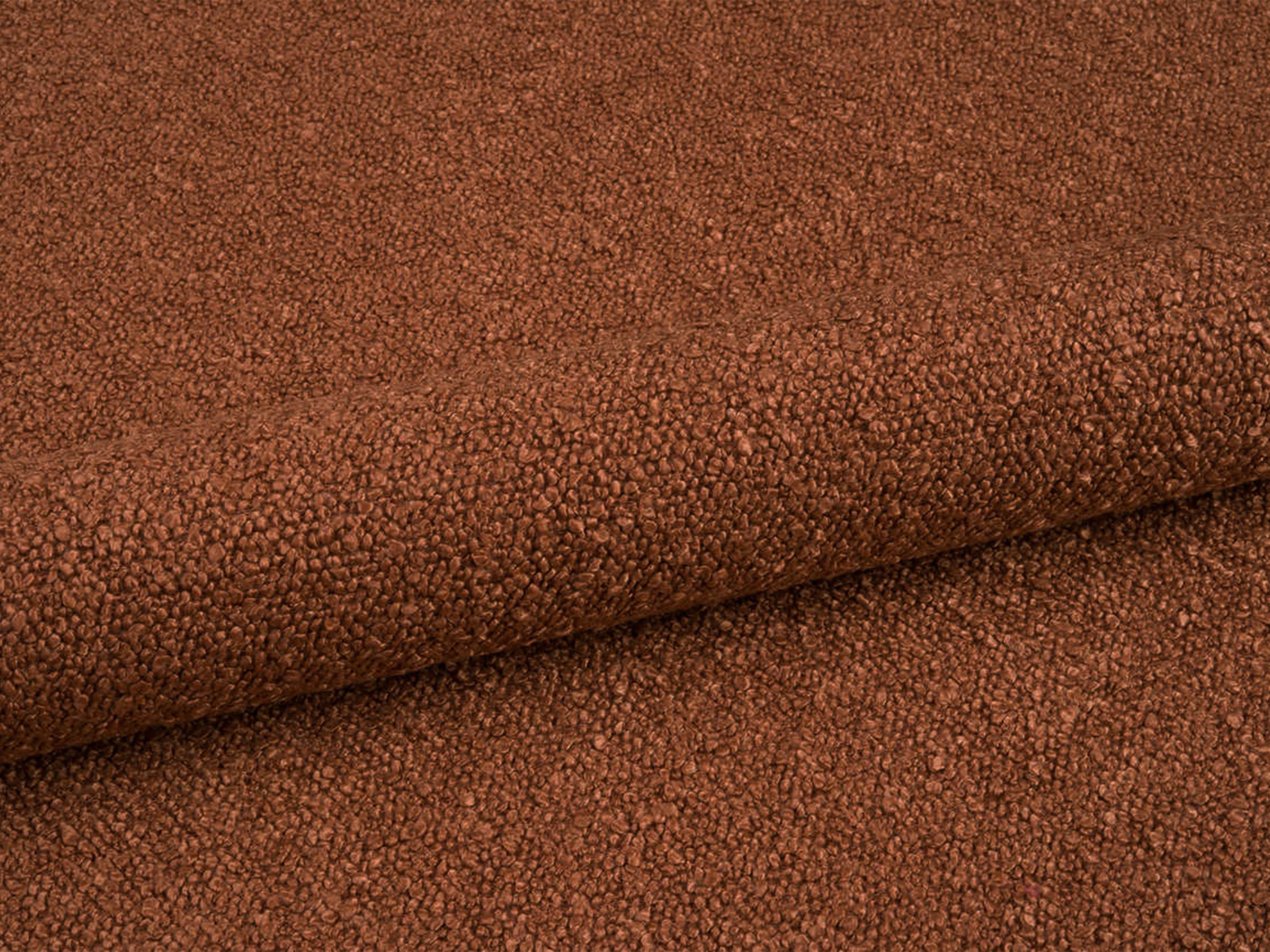BELLIS bed met opbergruimte voor beddengoed in baksteen boucle