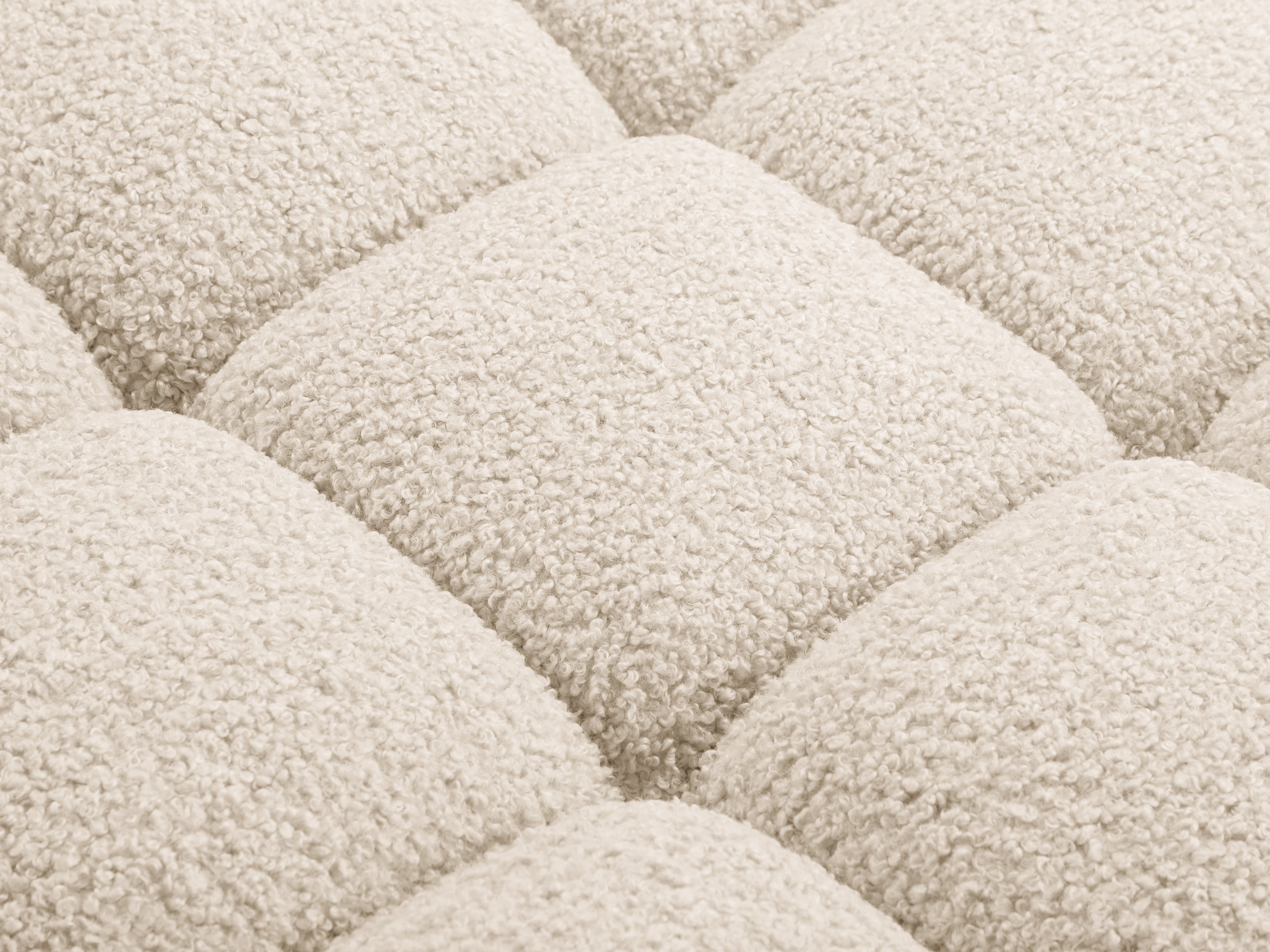 Modulaire bank BELLIS - hoekmodule in beige bouclé