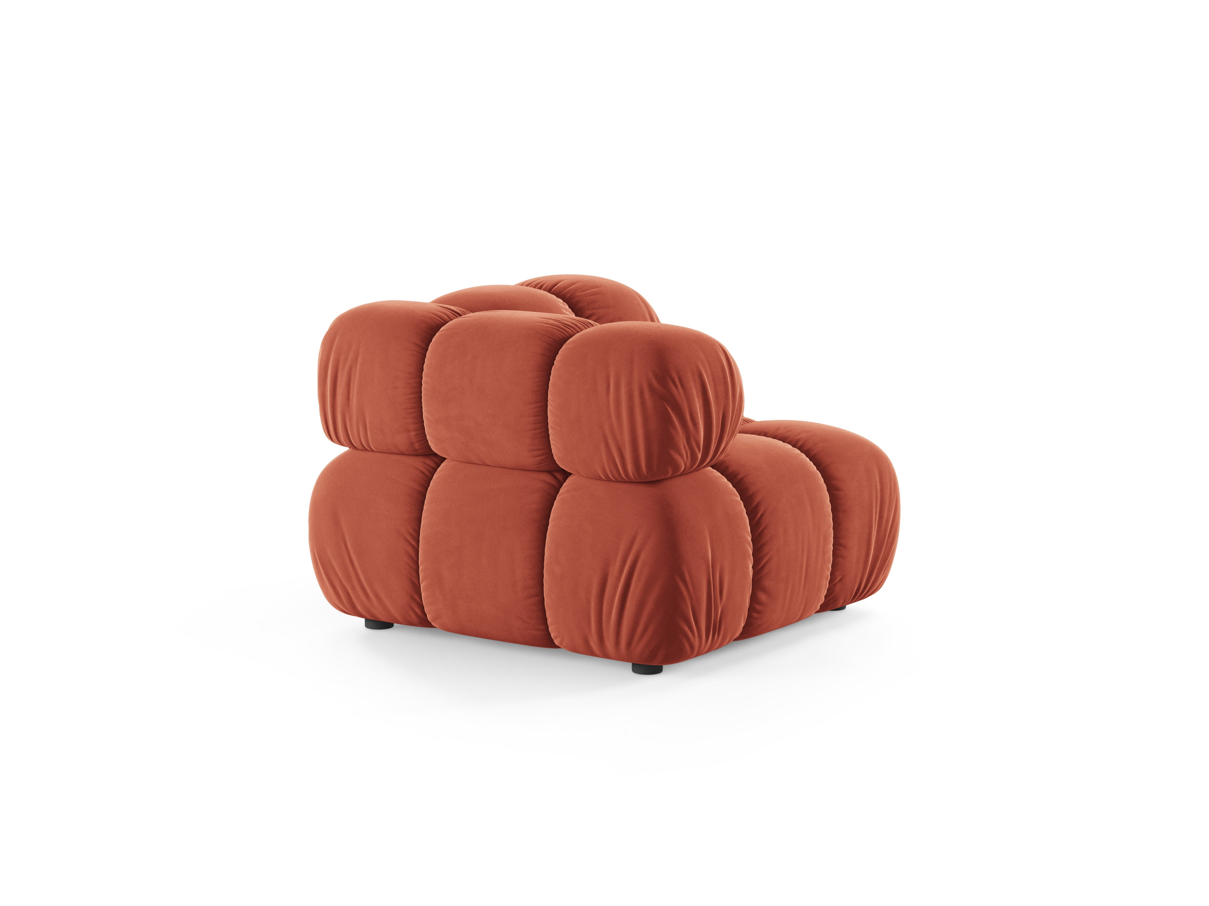 Modulaire bank BELLIS - hoekmodule koraalvelours