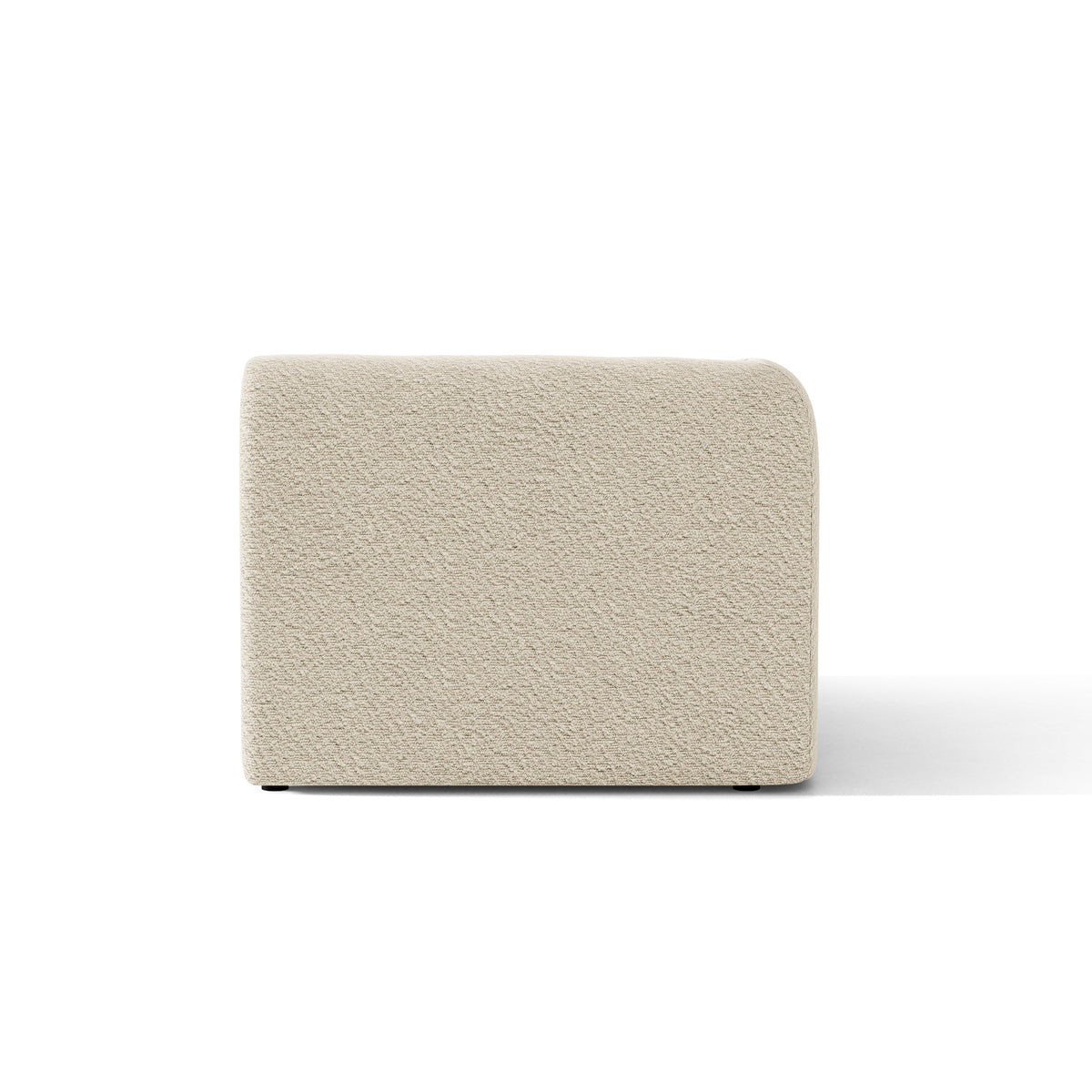Sofa modułowa MILEY - moduł lewostronny beżowy boucle – tkanina bouclé