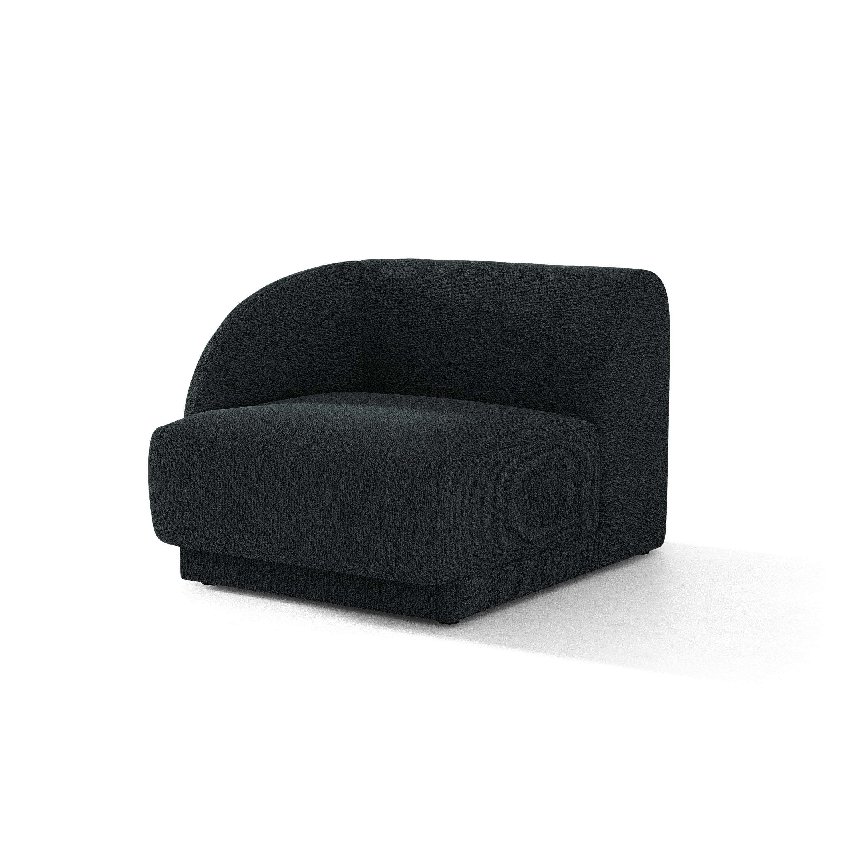 Modulaire bank MILEY - linker module zwarte boucle
