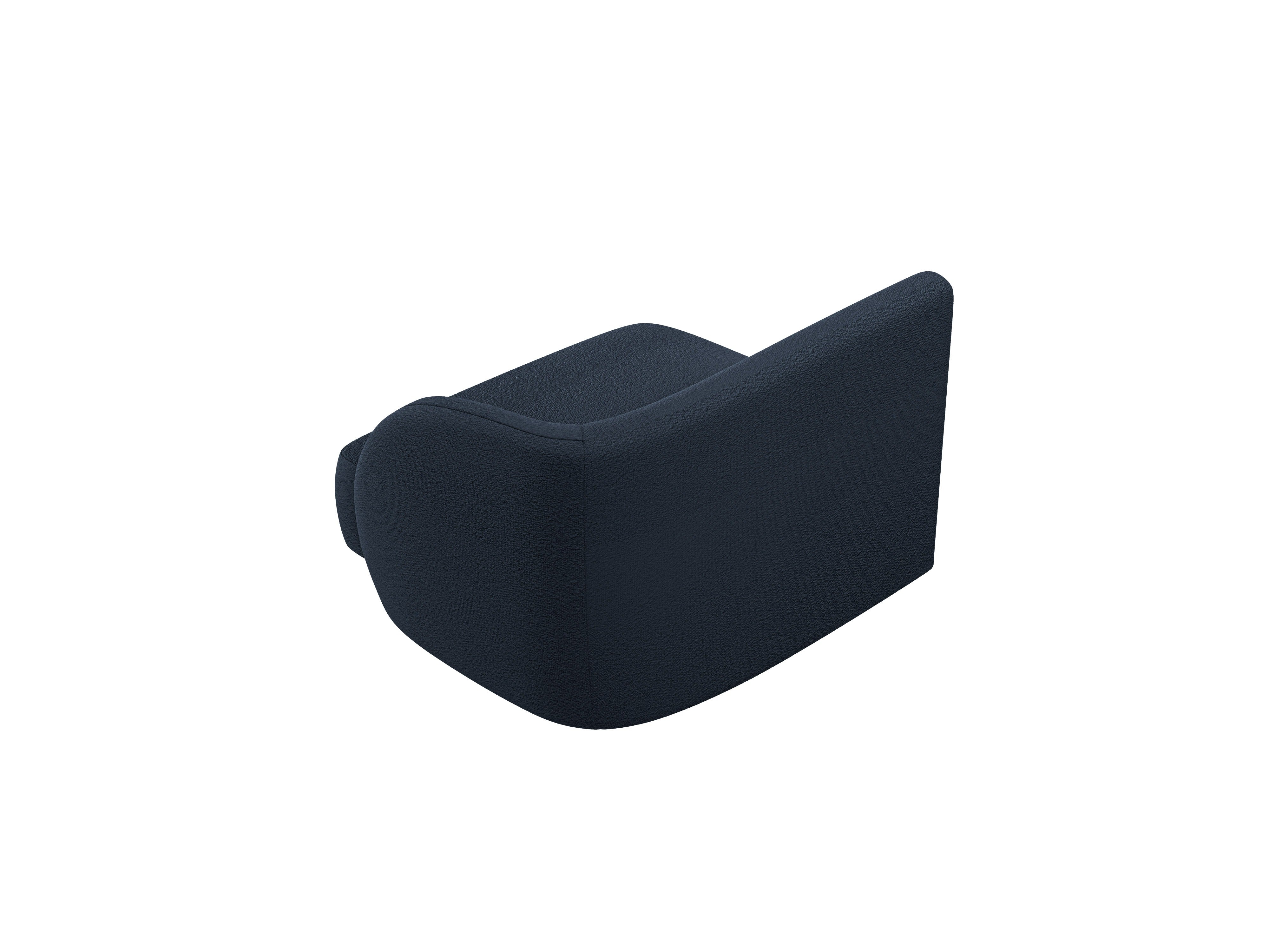 Modulaire bank MILEY - rechter module donkerblauwe boucle
