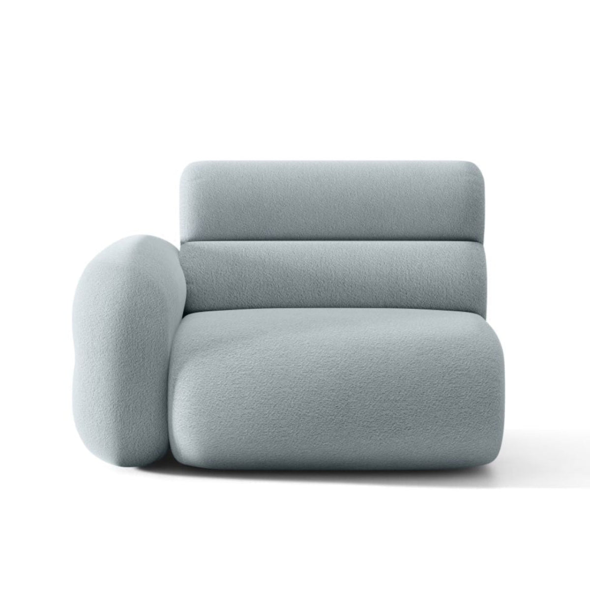 Modulaire bank NEO - linkermodule in blauwe boucle