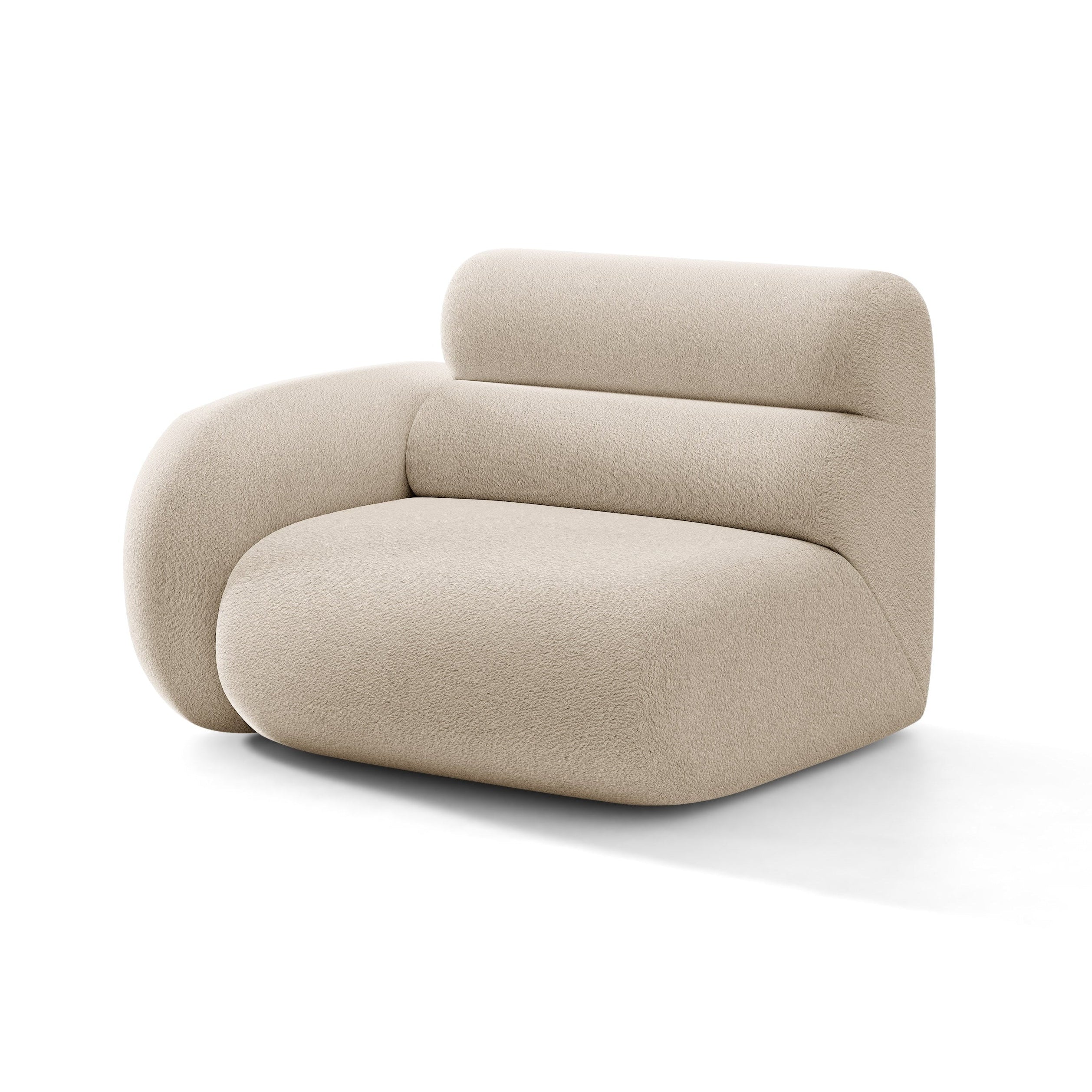 Modulaire bank NEO - linker module in beige bouclé