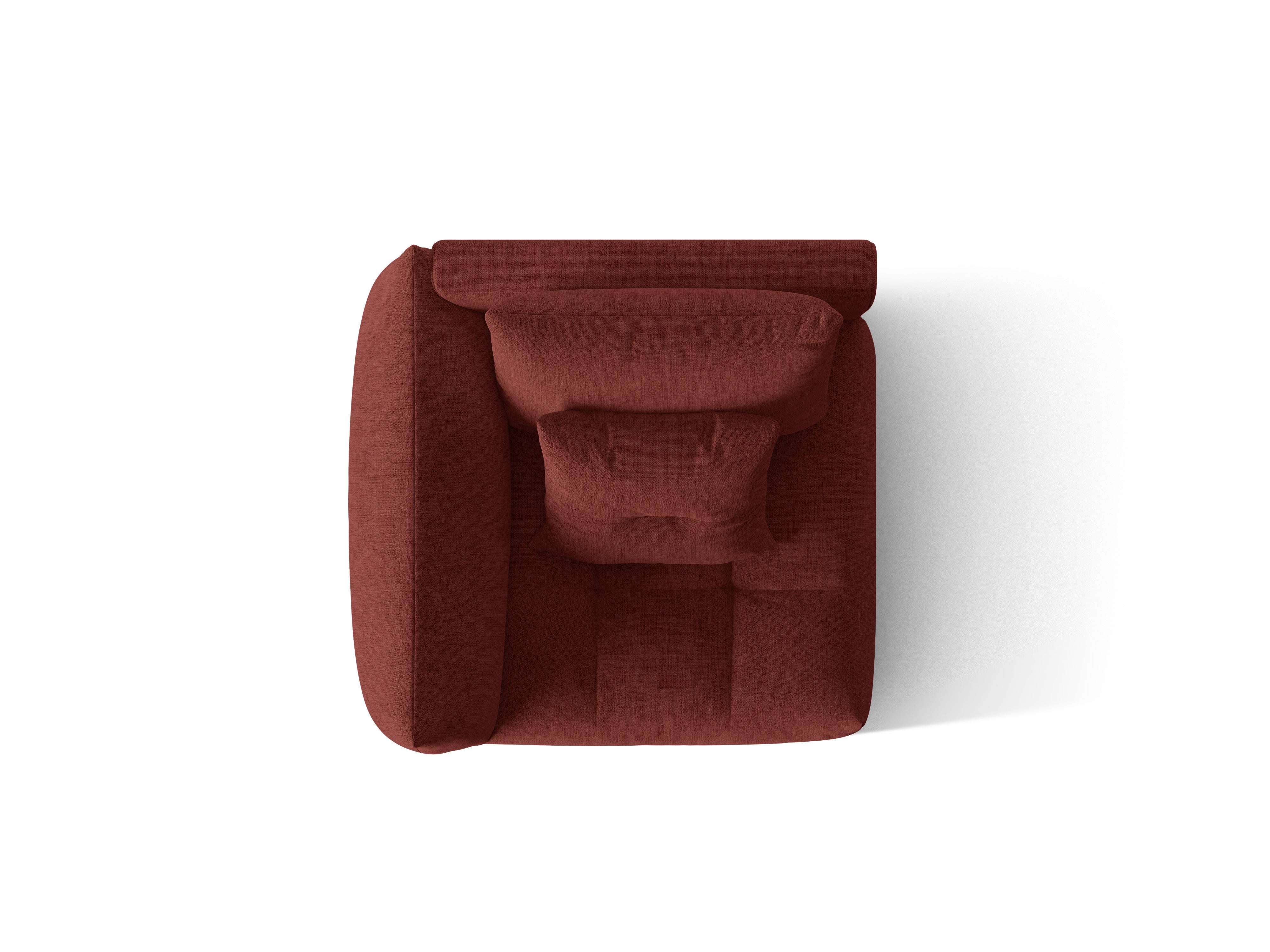 BLOOM modular sofa - left-side element red chenille