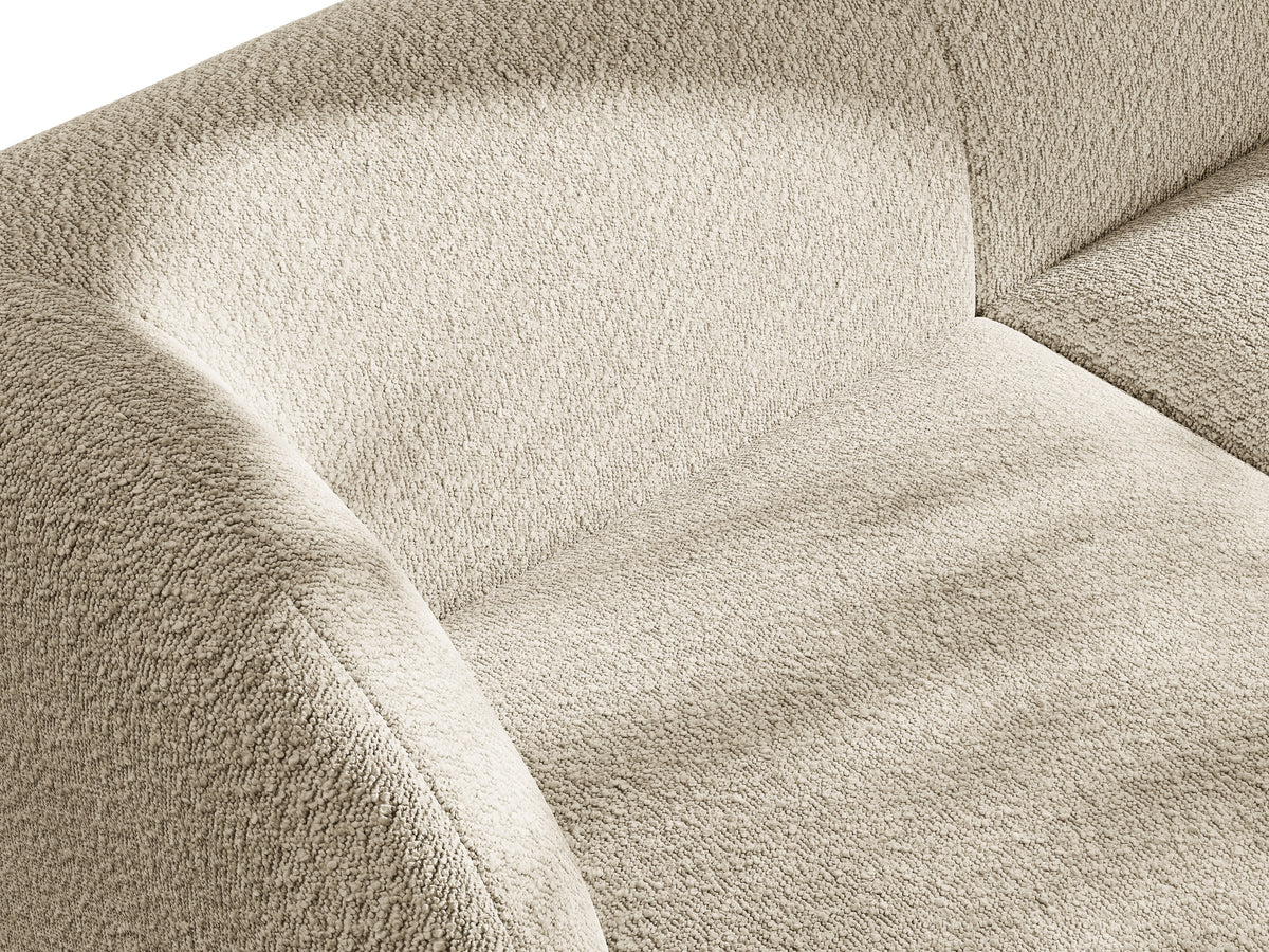 Sofa modułowa MILEY - moduł prawostronny beżowy boucle do salonu – Micadoni