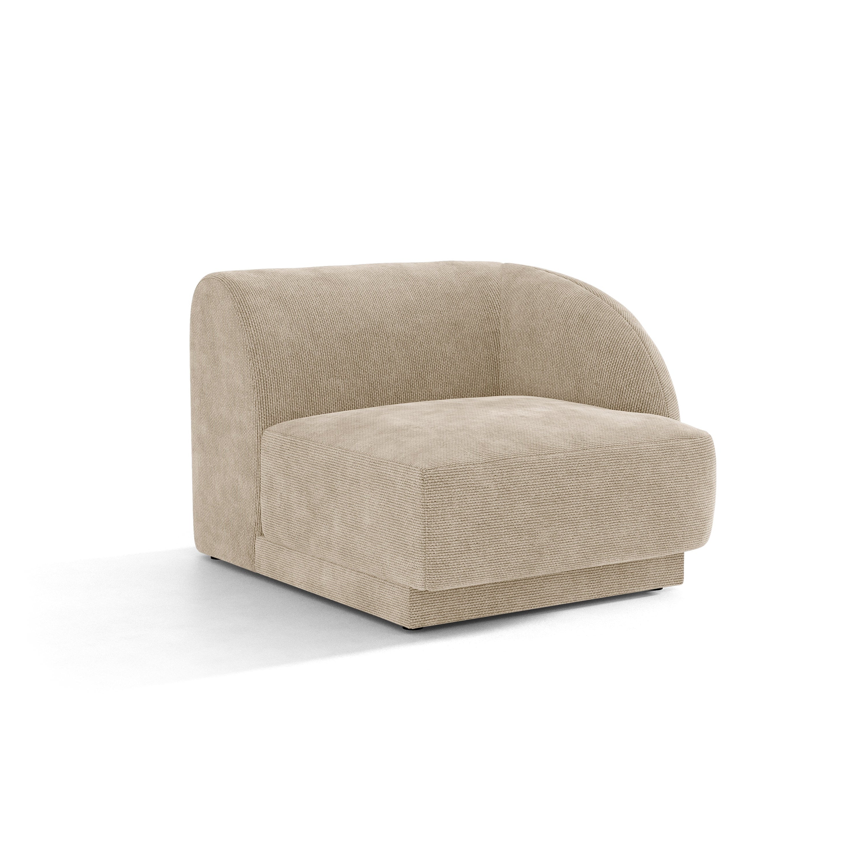 Modulaire bank - rechter module MILEY beige chenille