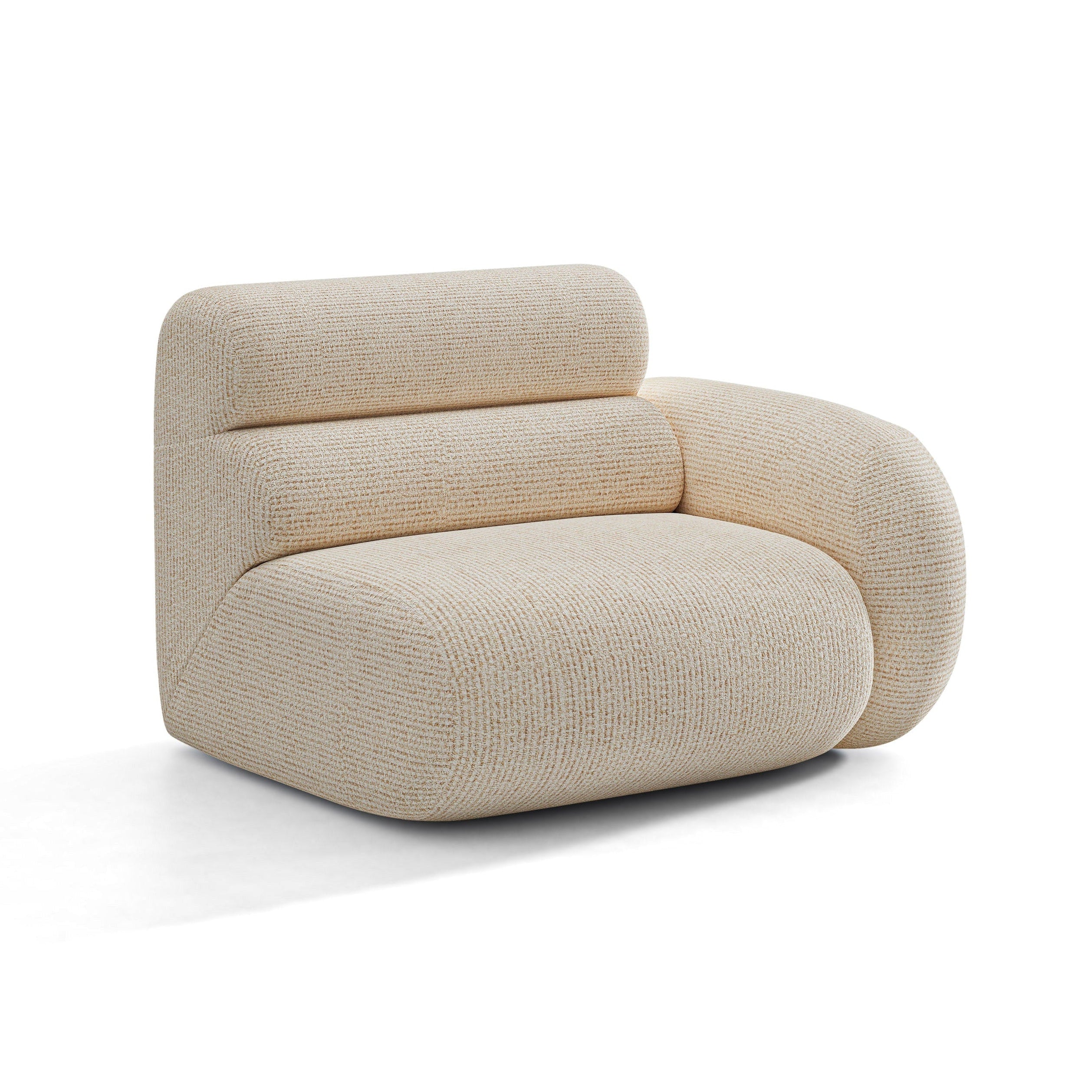 Modulaire bank NEO - rechts module beige melange