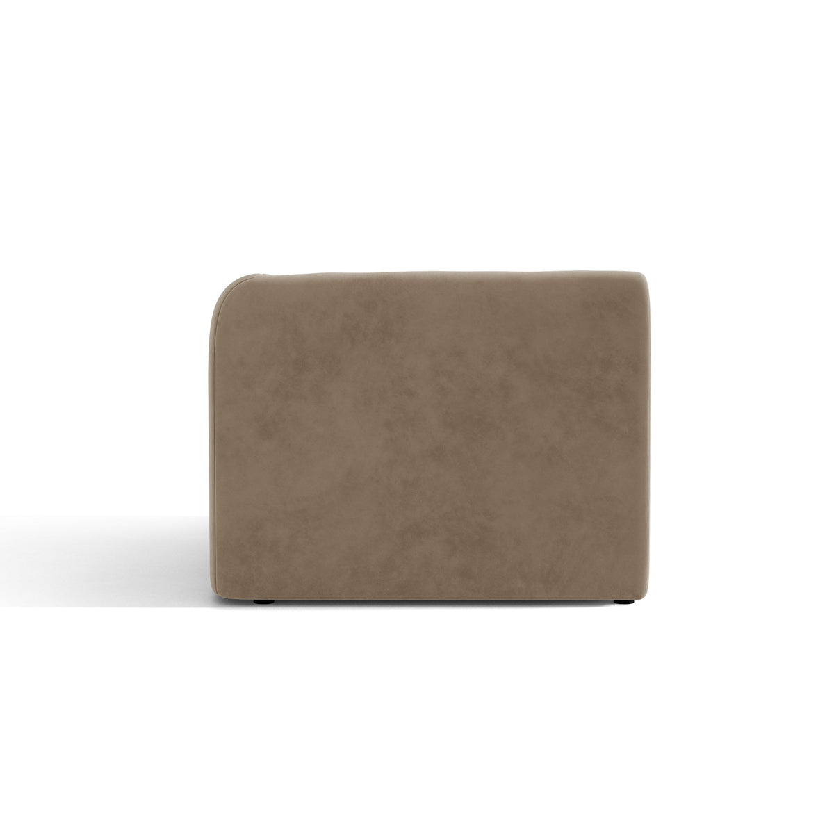 Sofa modułowa aksamitna MILEY - moduł prawostronny cappuccino – welur