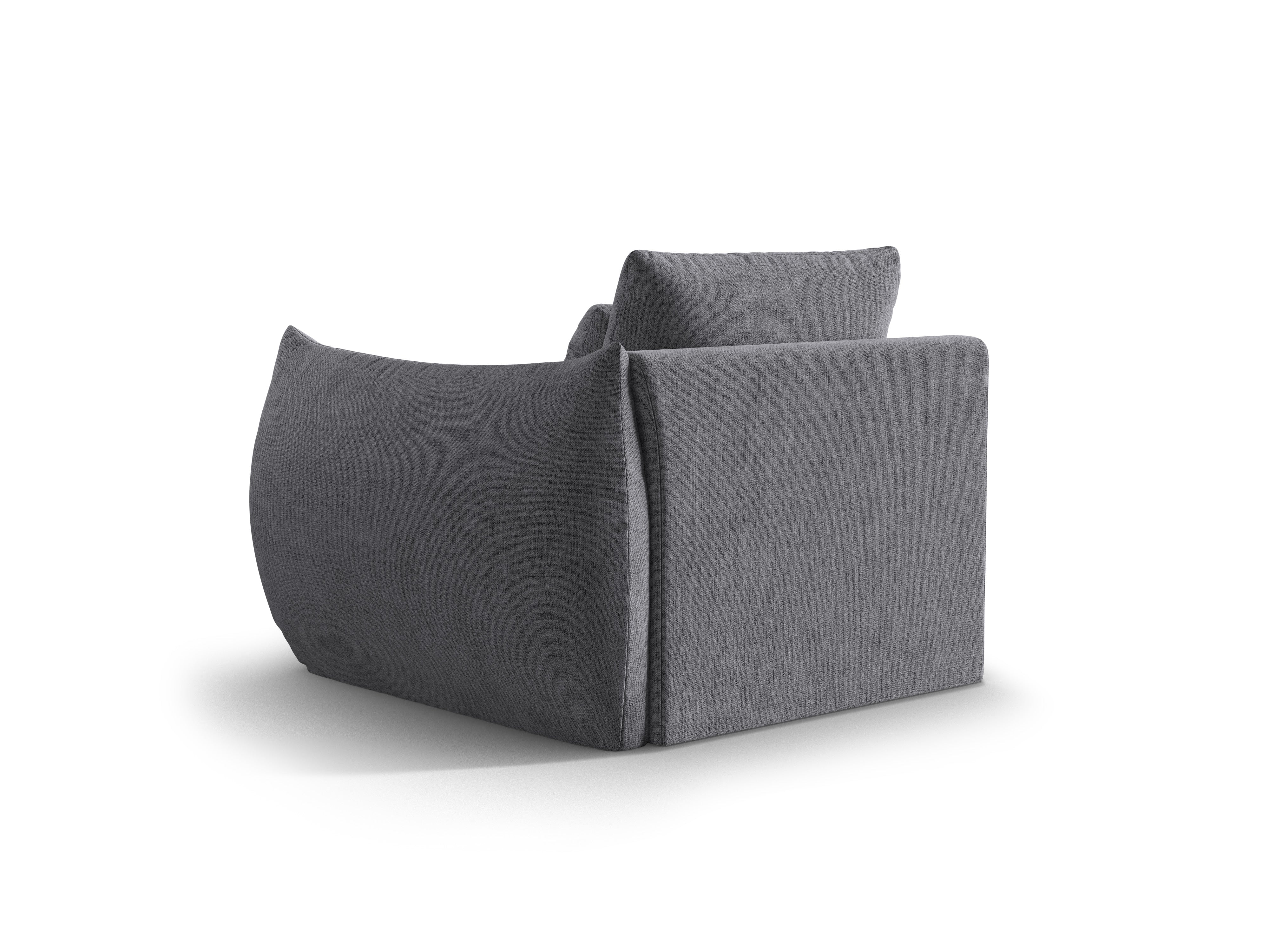 Modulares Sofa BLOOM - rechte Element graues Chenille