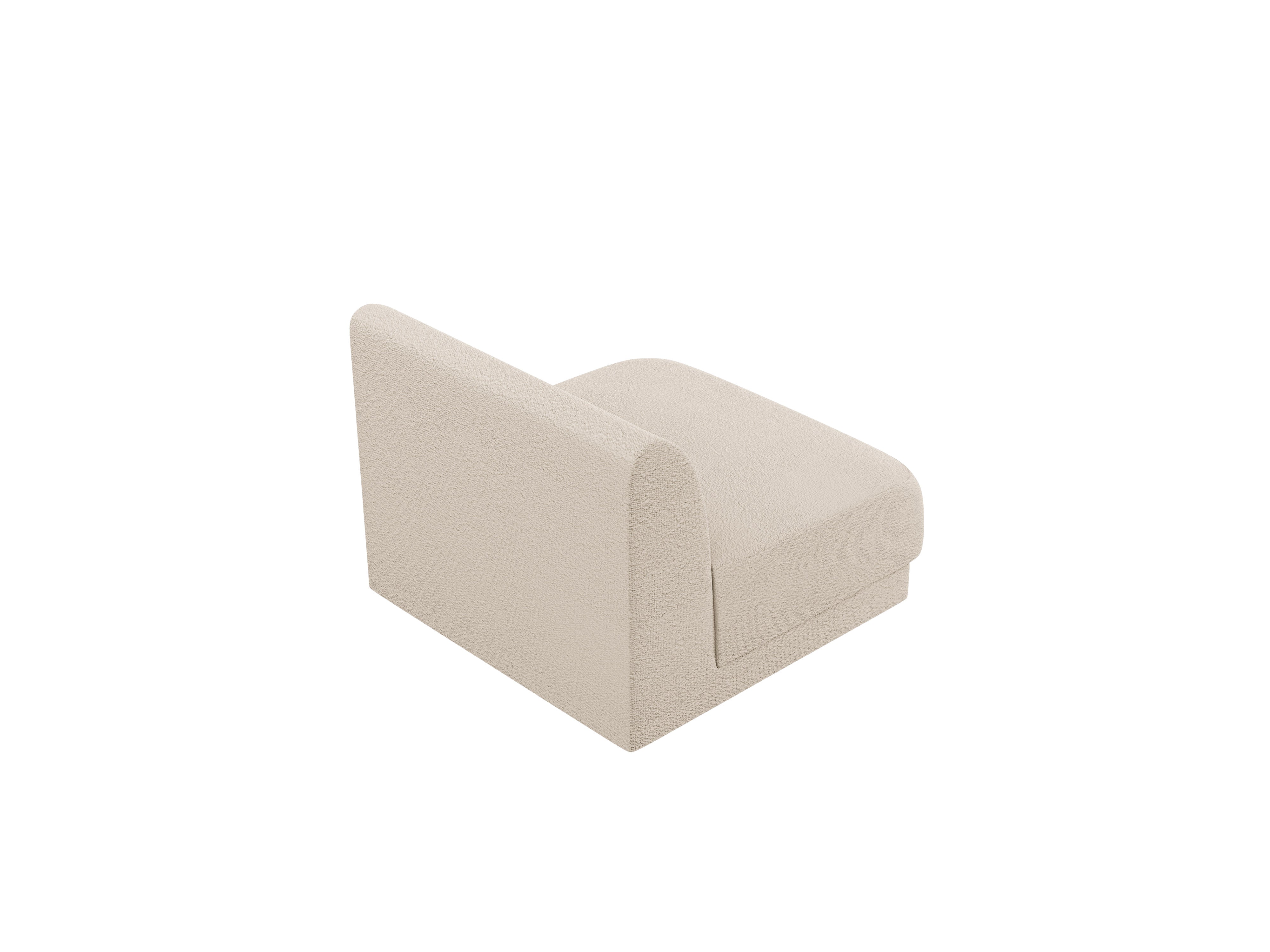 Fauteuil / module MILEY beige boucle